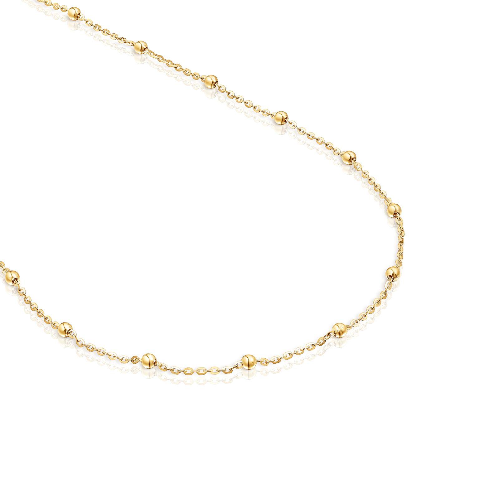 Gargantilla de plata vermeil bolas intercaladas TOUS Basics-2