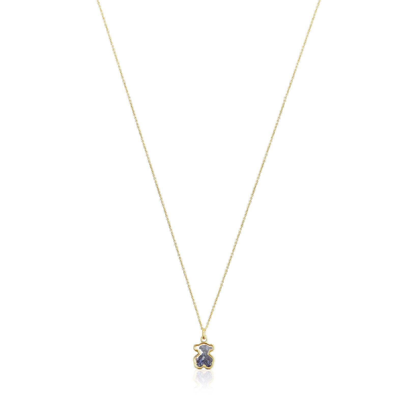 Collar de oro y zafiro azul Areia Tous-1