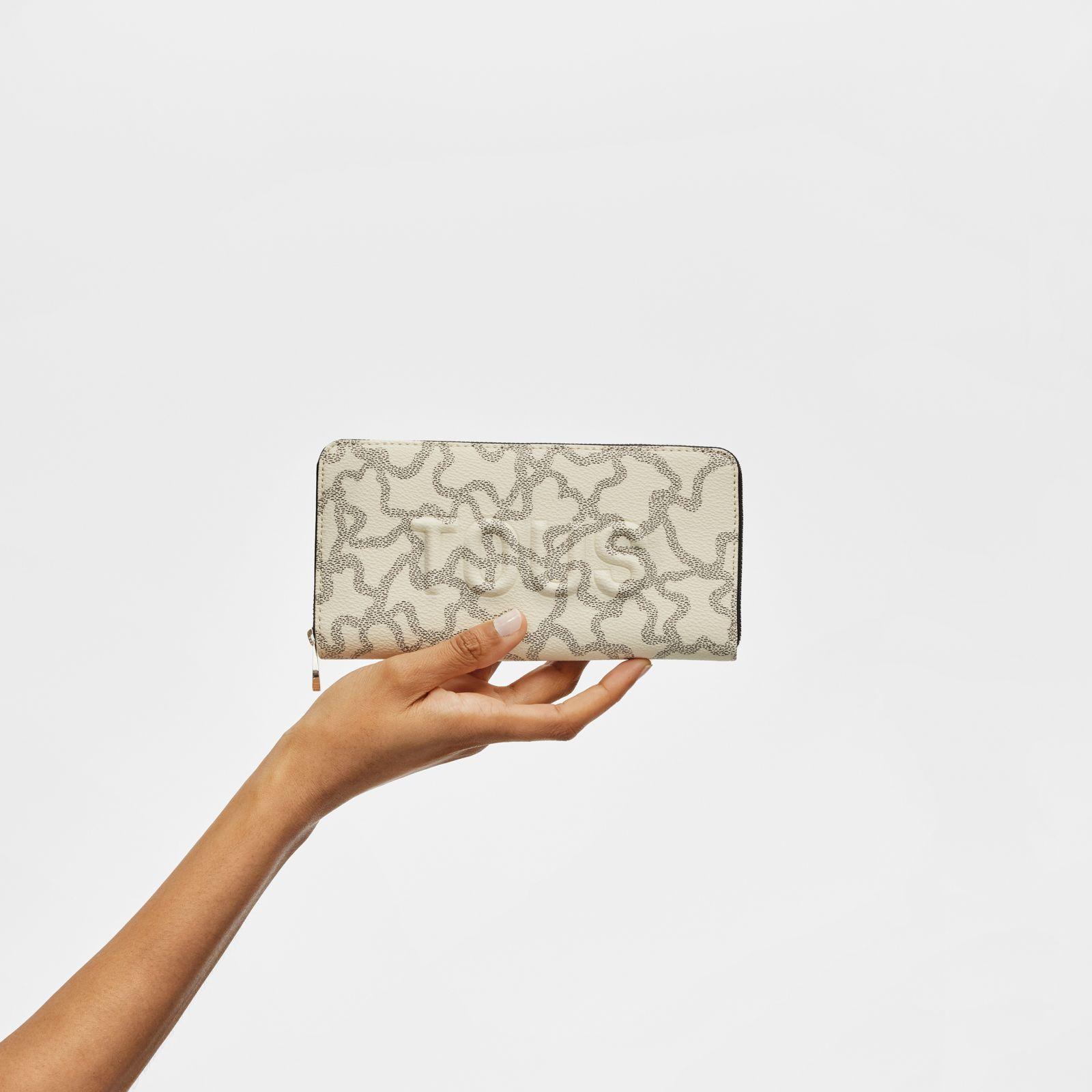 Billetera beige Kaos Icon-3