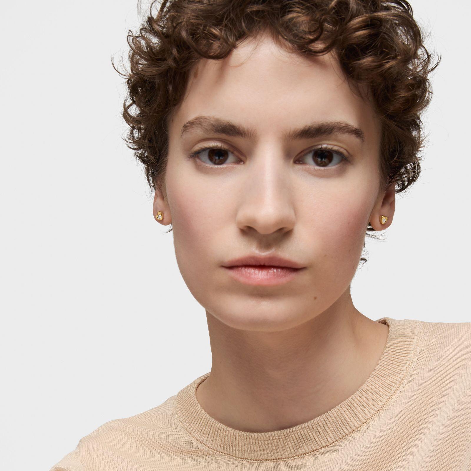 Piercing corazón de oro y diamantes creados en laboratorio TOUS Lili-3