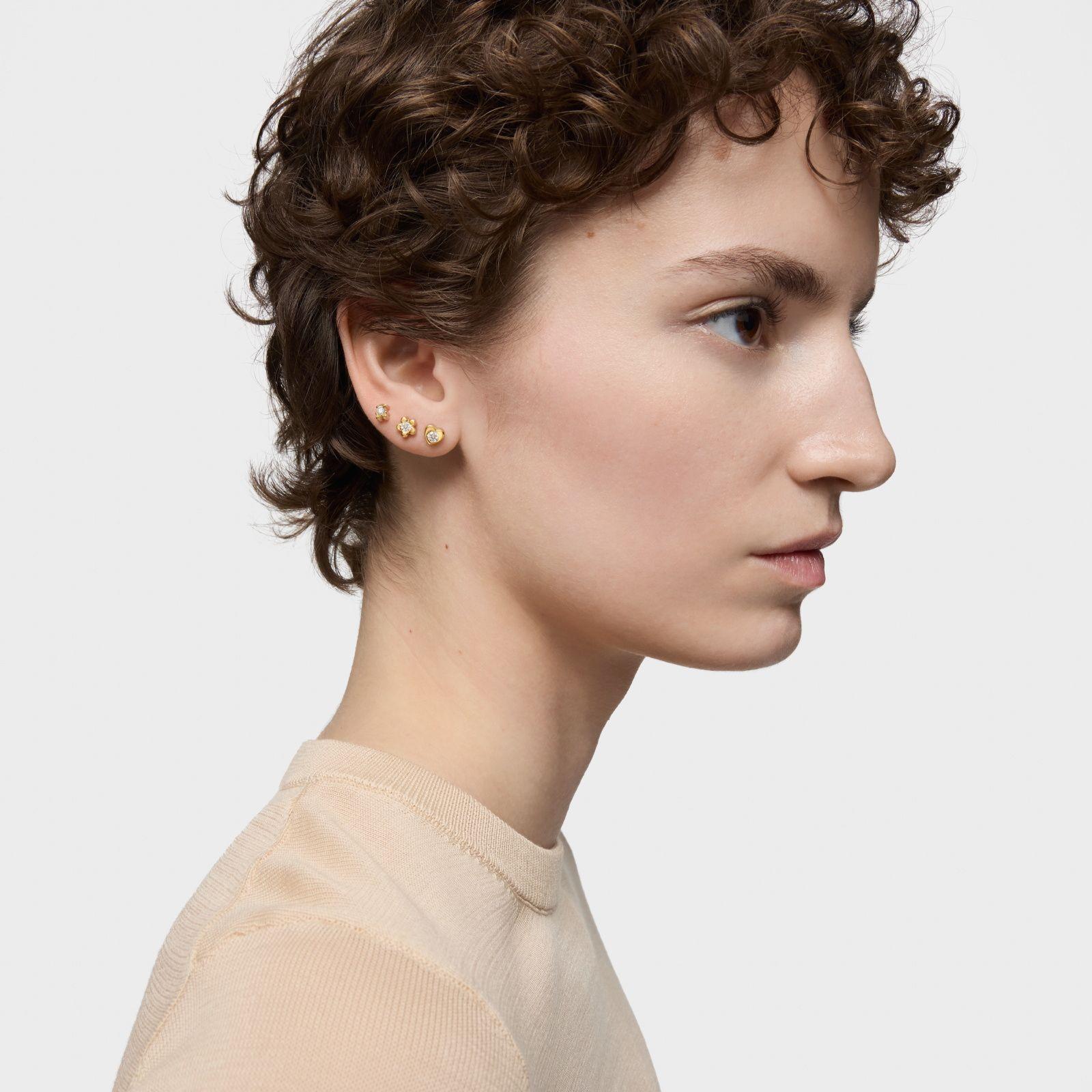 Piercing corazón de oro y diamantes creados en laboratorio TOUS Lili-4