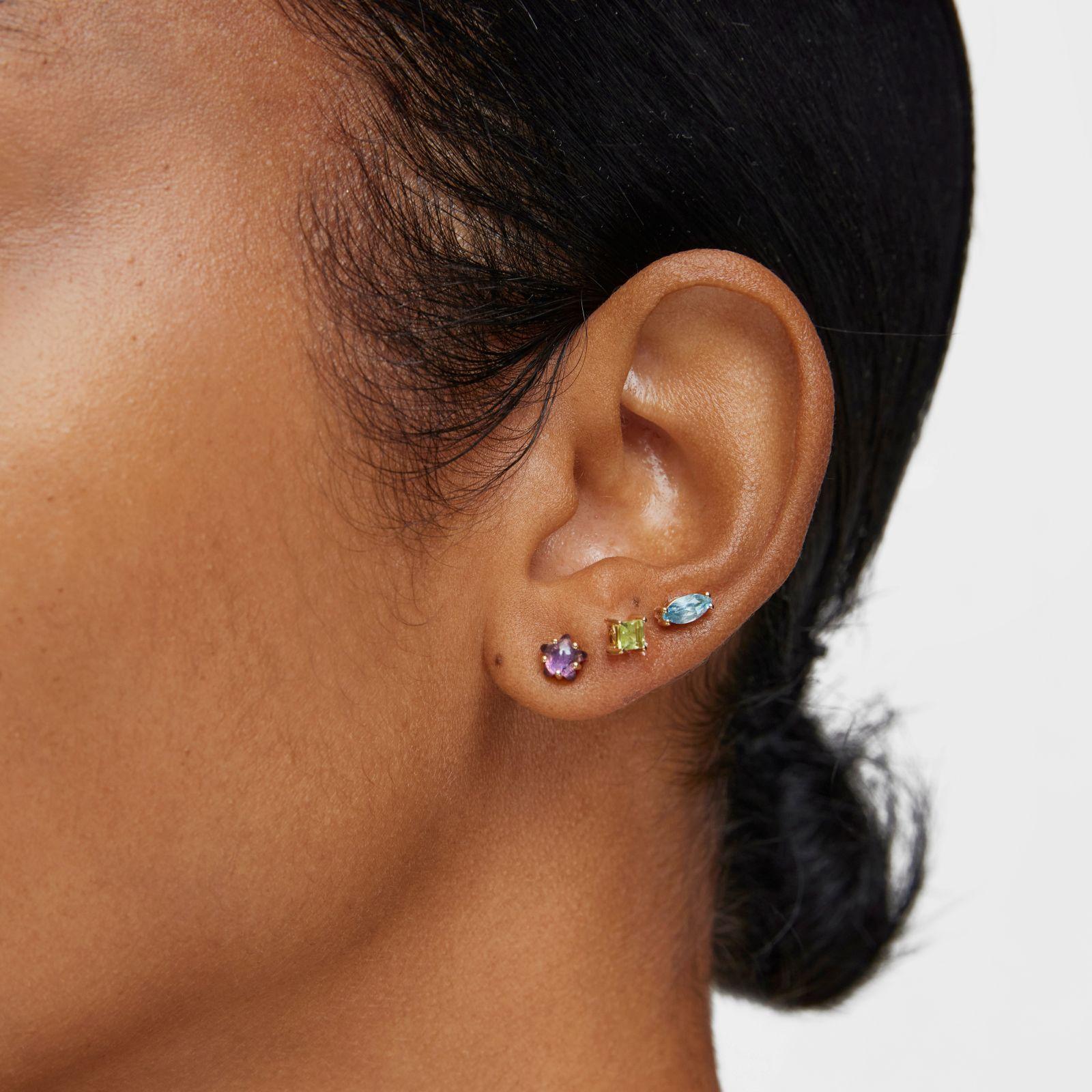 Pack aros con baño de oro 18 kt sobre plata Sugar Party-4