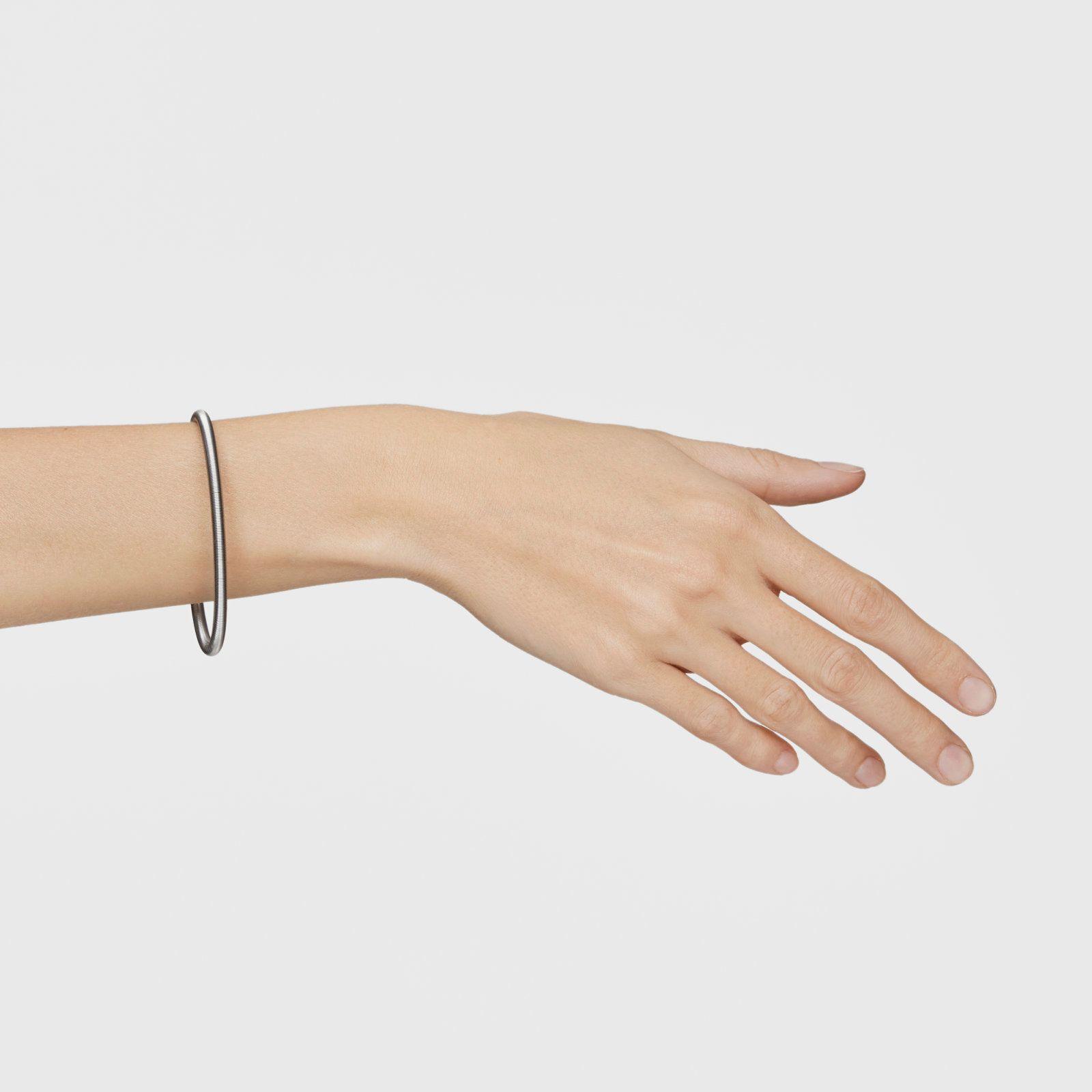 Pulsera de acero 19 cm Mesh Tube-5