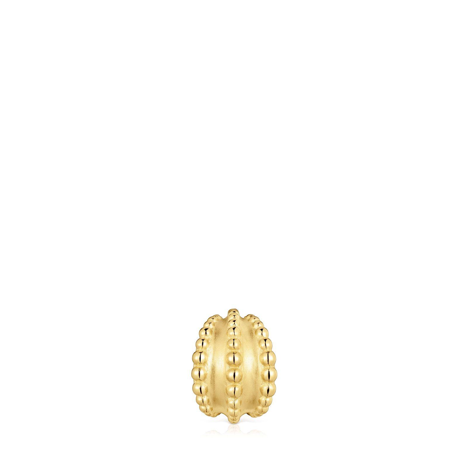 Earcuff con baño de oro de 18 kt sobre plata TOUS Grain-0
