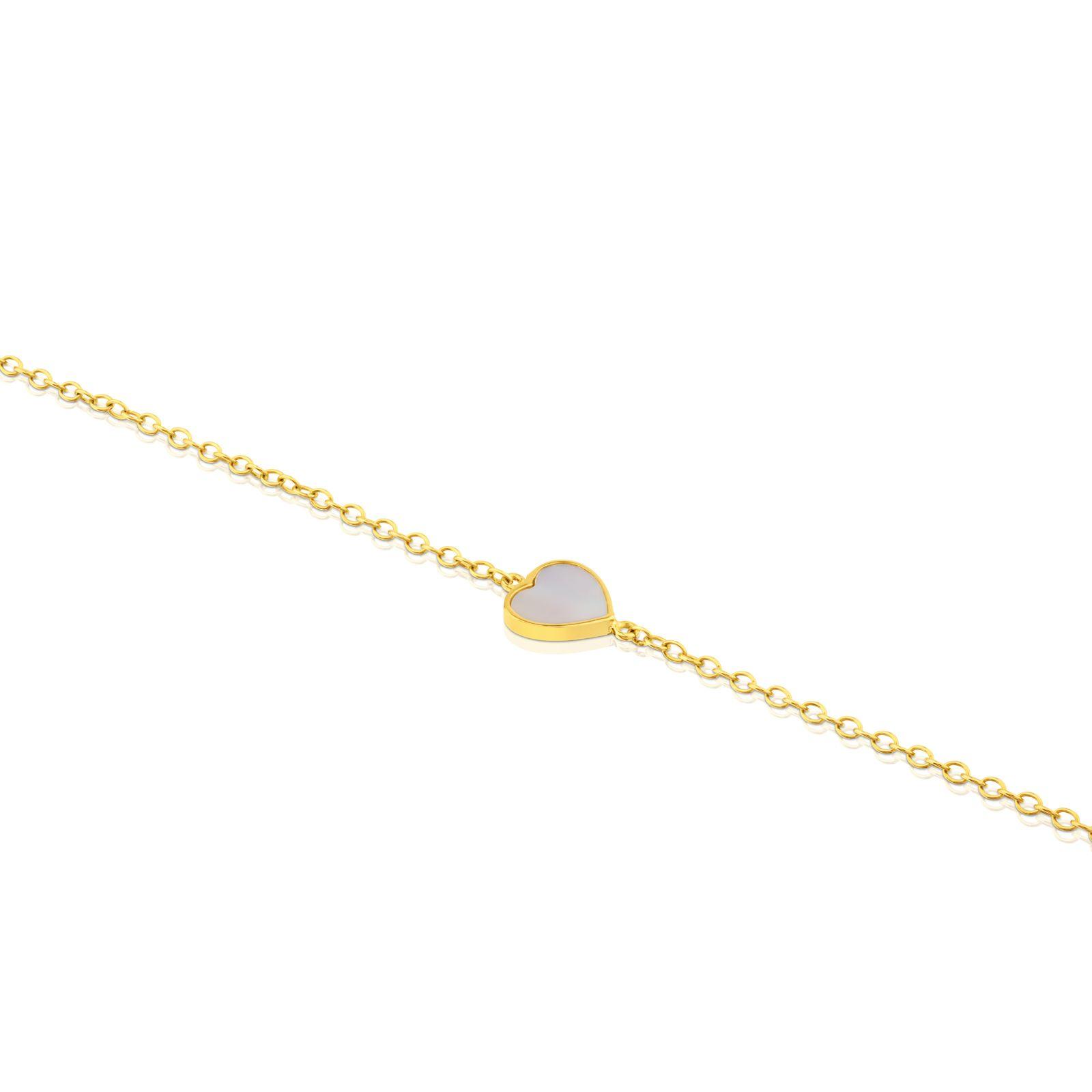 Pulsera XXS corazón de Oro y Nacar Tous-2