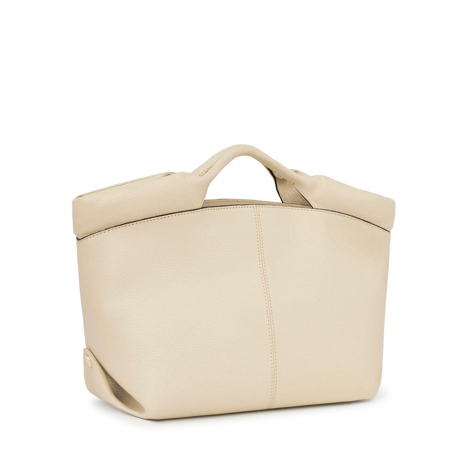 Capazo mediano de piel beige Balloon TOUS-1