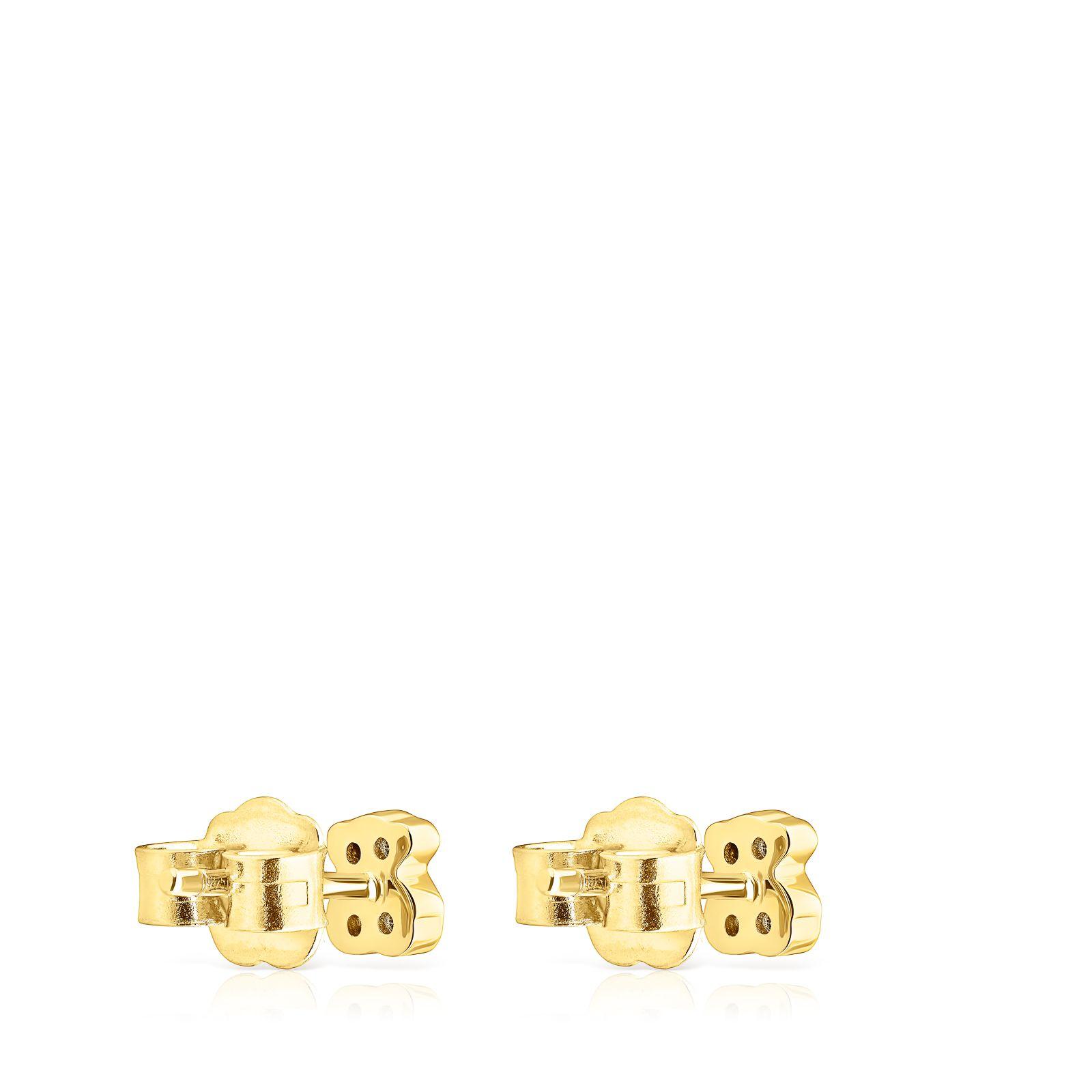 Aros de plata vermeil con oso New Motif Tous-2