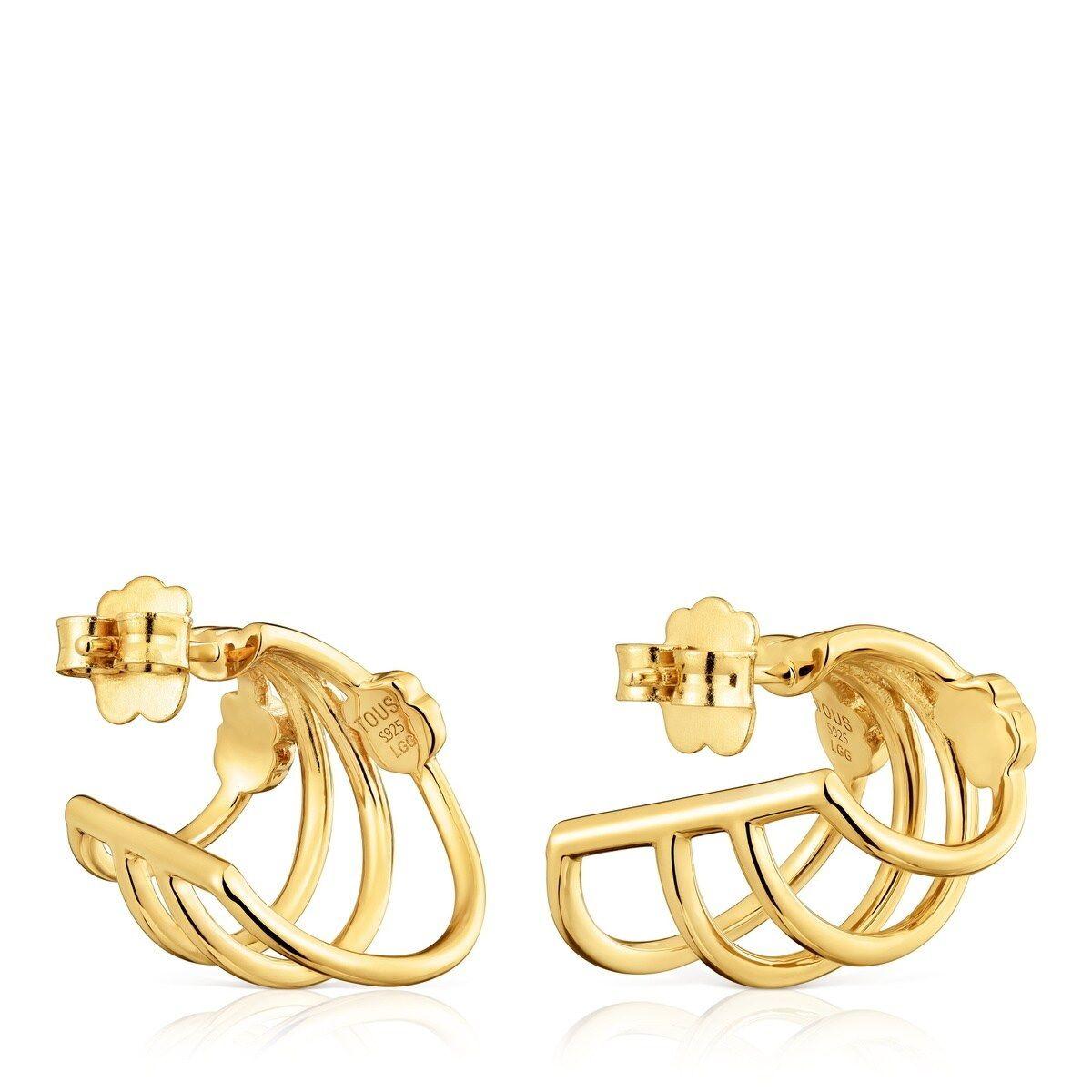 Aros oro 18 kt plata con gemas lab creadas Icon LGG-2