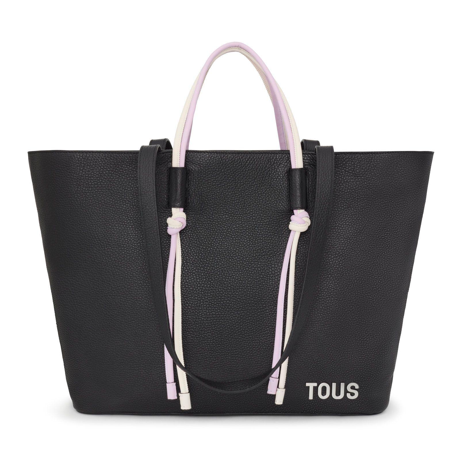 Capazo grande de piel negro TOUS Lynn-0