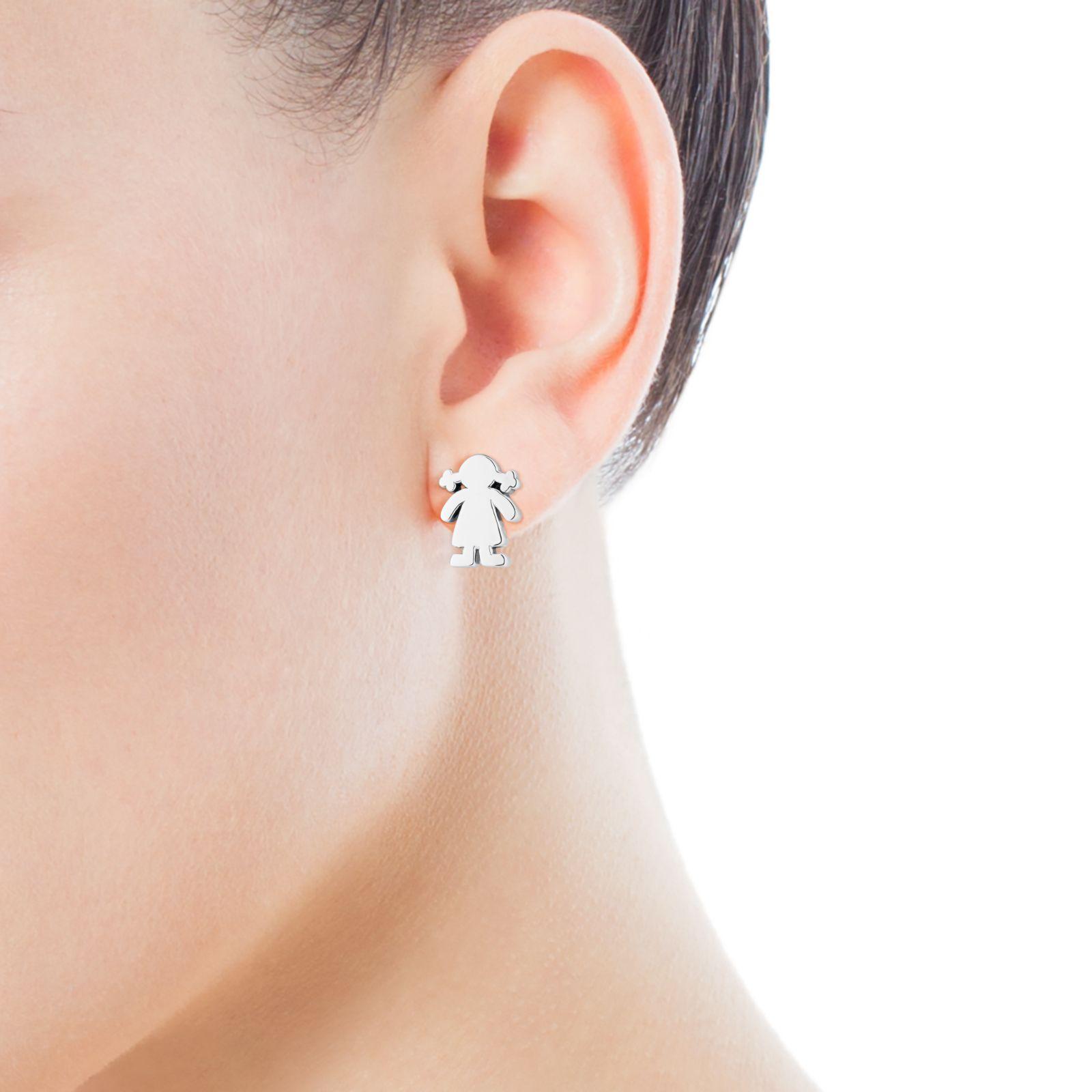 Pendientes niña de plata Sweet Dolls-4
