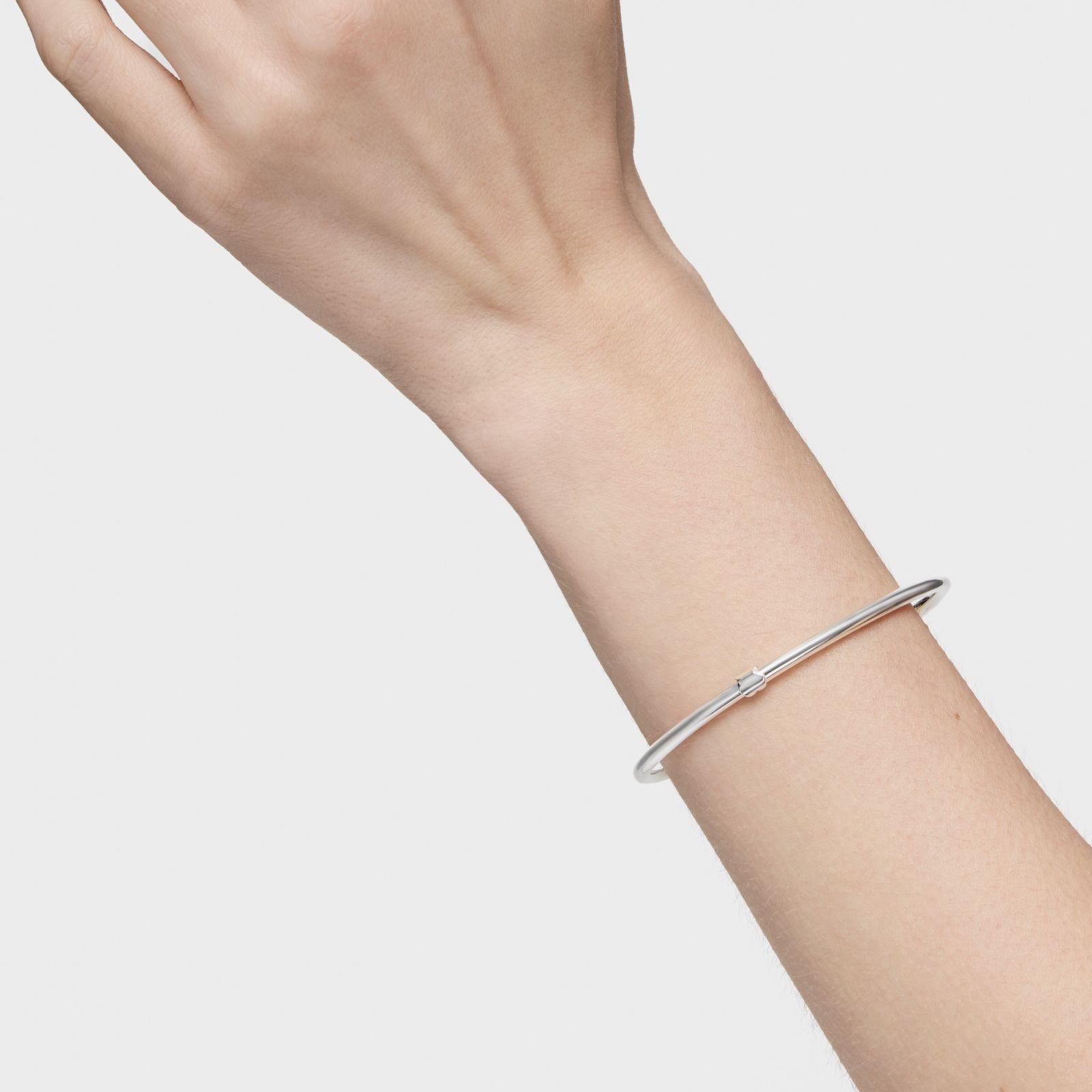 Pulsera esclava cerrada de plata Hold-5