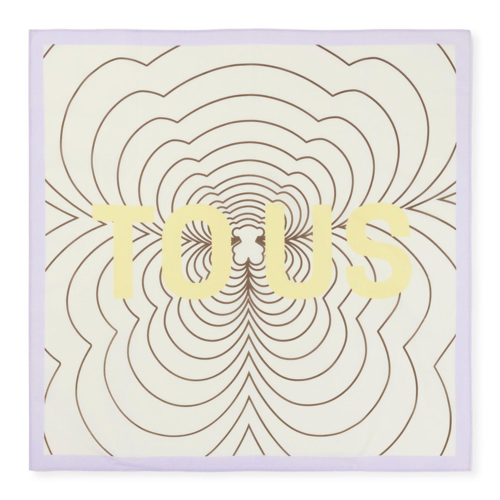 Pañuelo bandana malva TOUS Maar-1