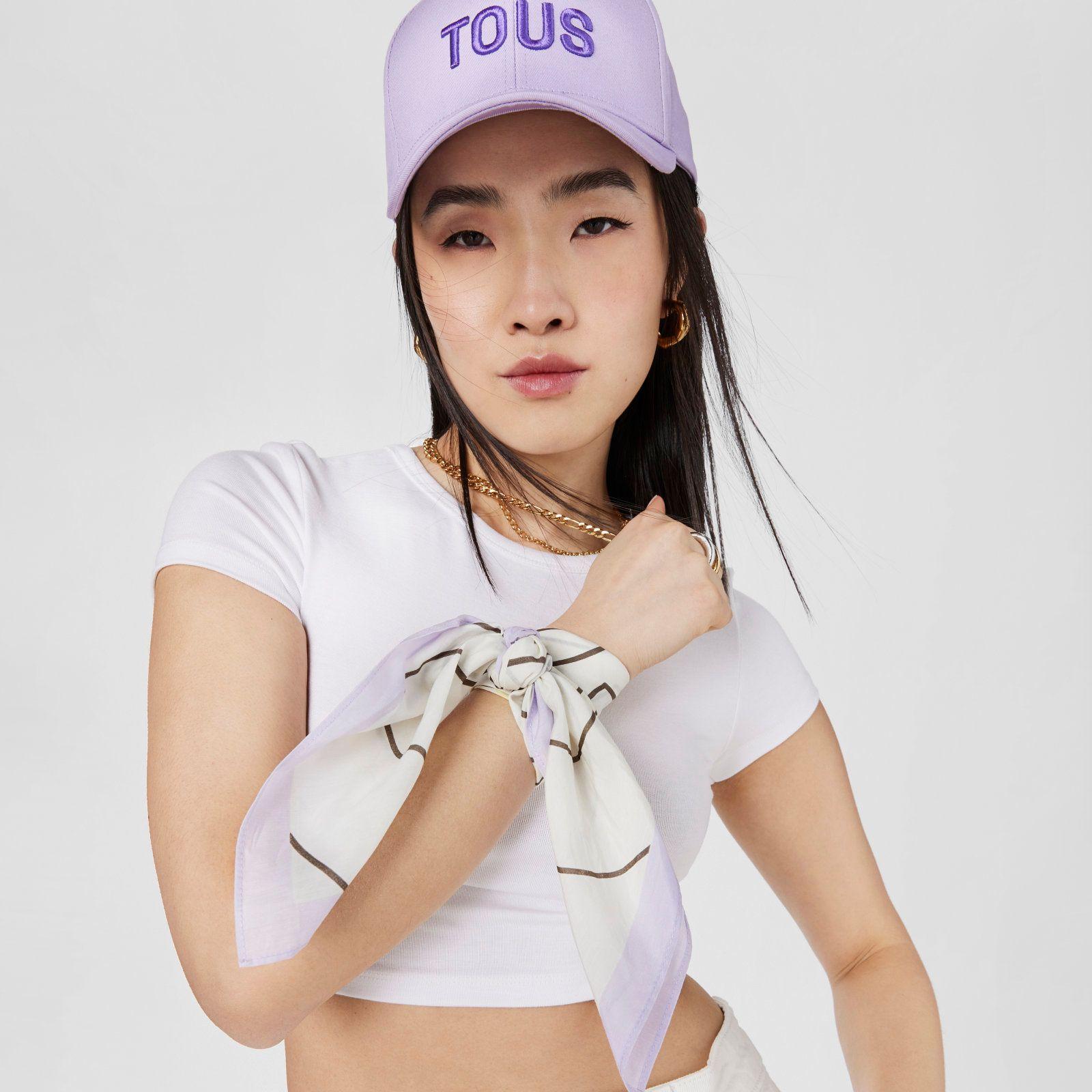 Pañuelo bandana malva TOUS Maar-4