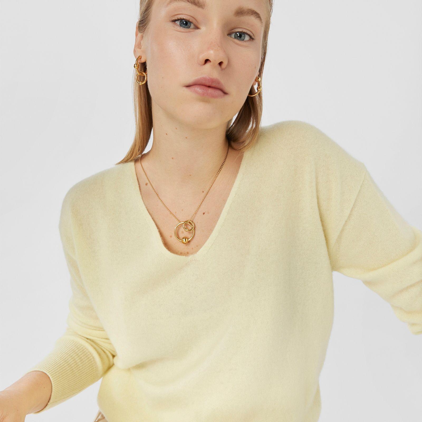 Aros de plata vermeil doble círculo Plump Tous-2