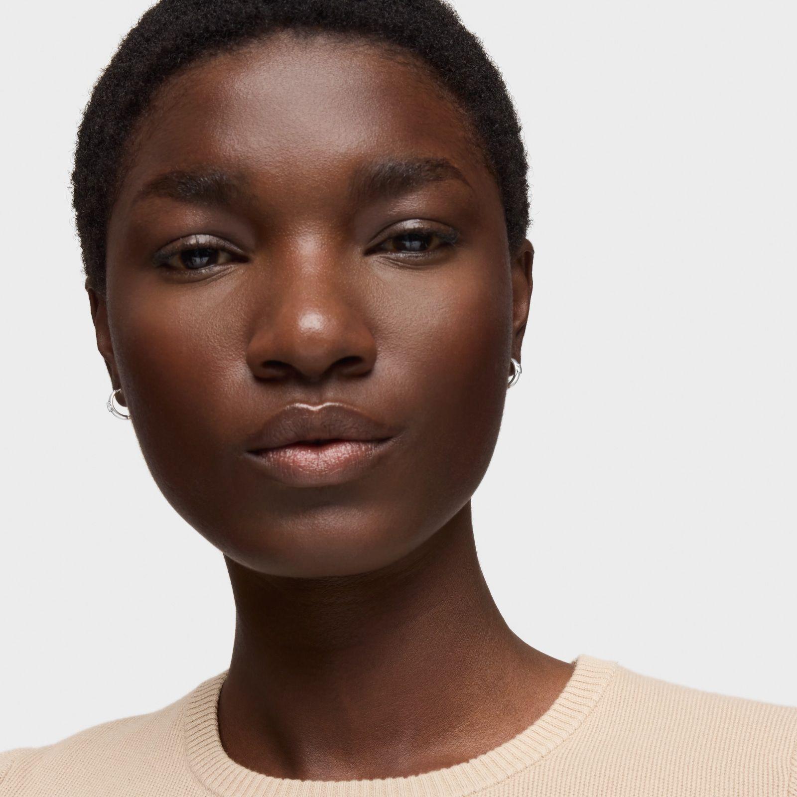 Pendientes aro con oso de plata 12 mm TOUS Basics-4