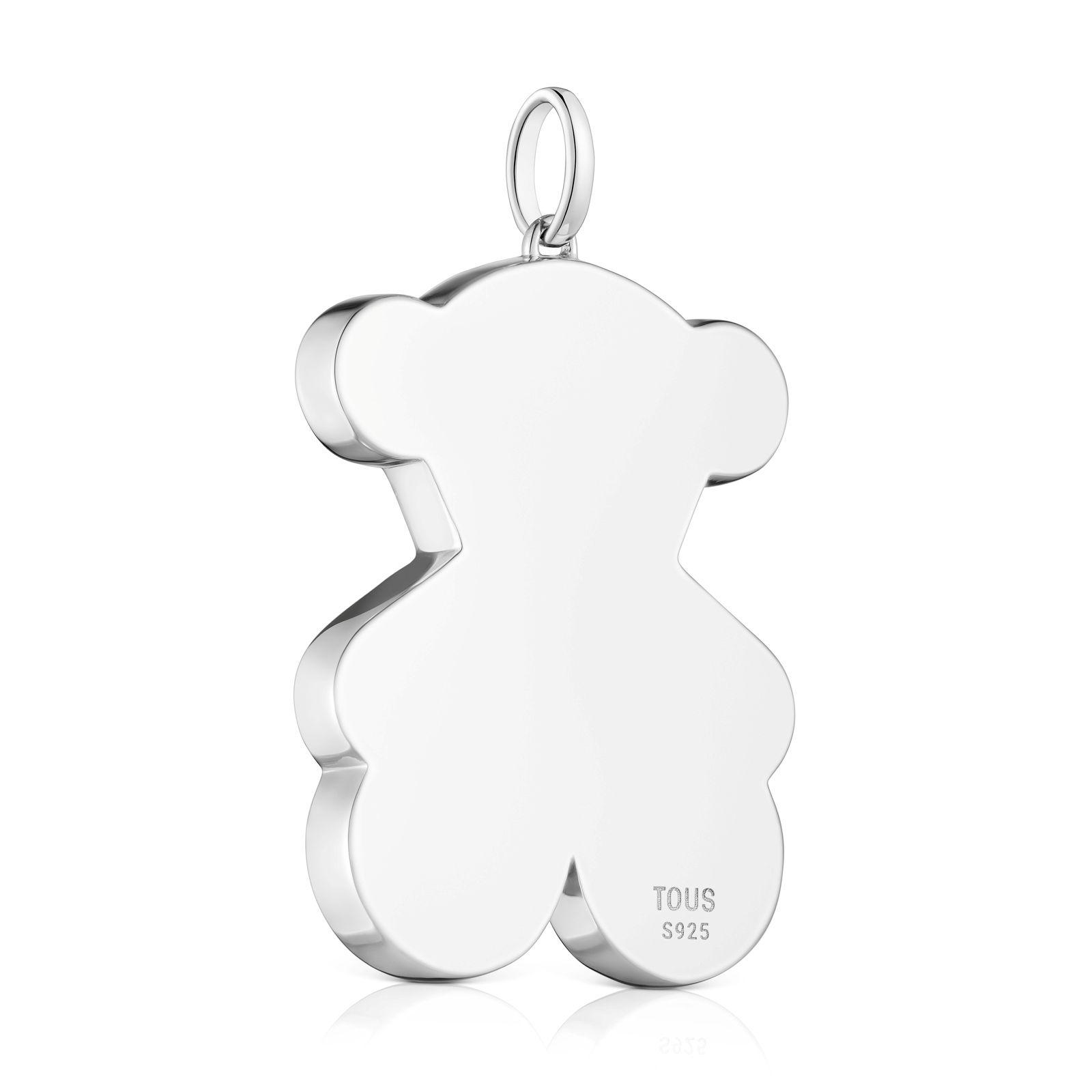 Colgante grande oso de plata 38 mm Sweet Dolls-2