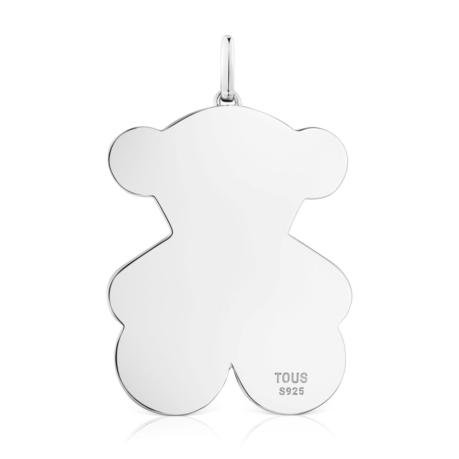 Colgante grande oso de plata 38 mm Sweet Dolls-3