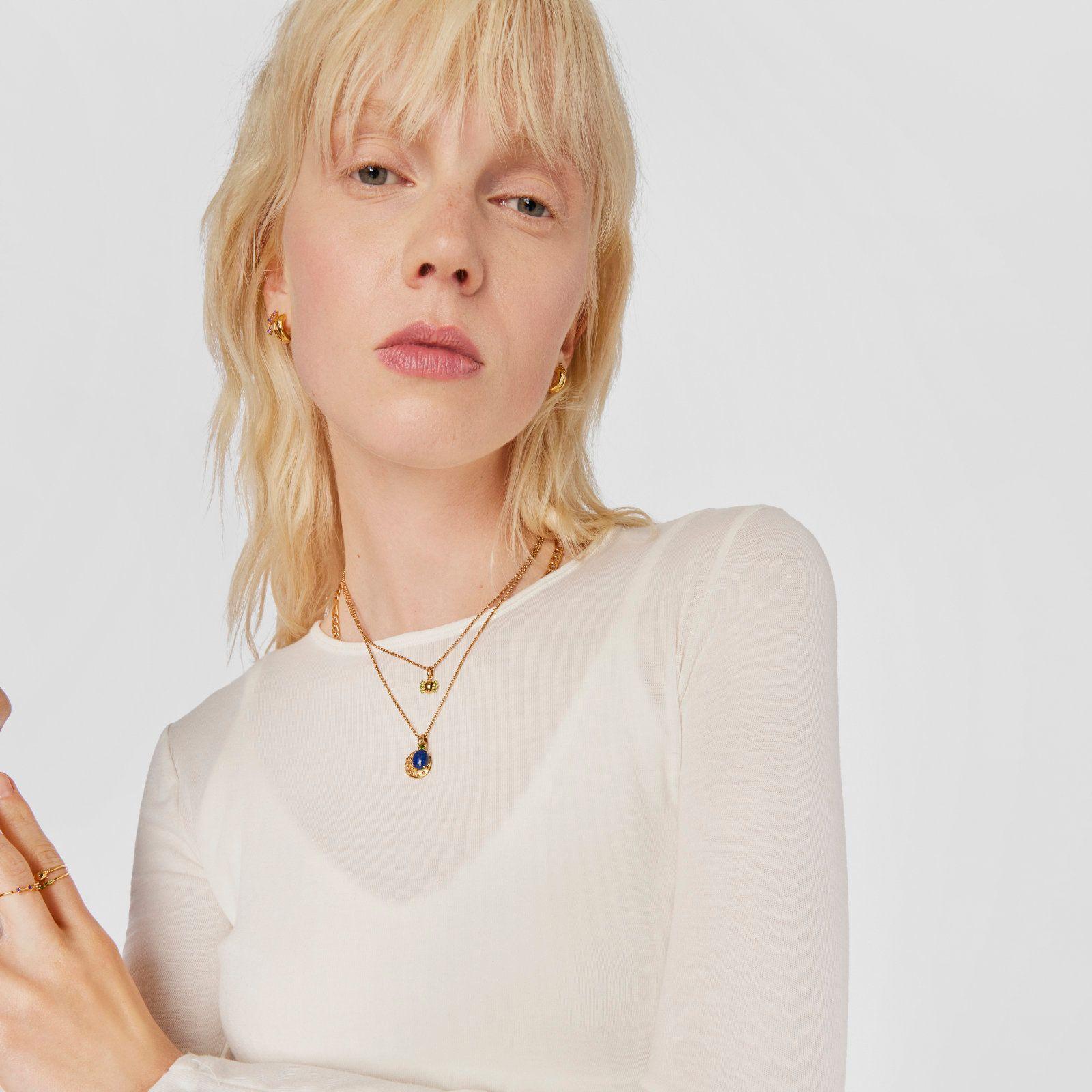 Colgante de plata vermeil y cromodiópsido Virtual Garden-3