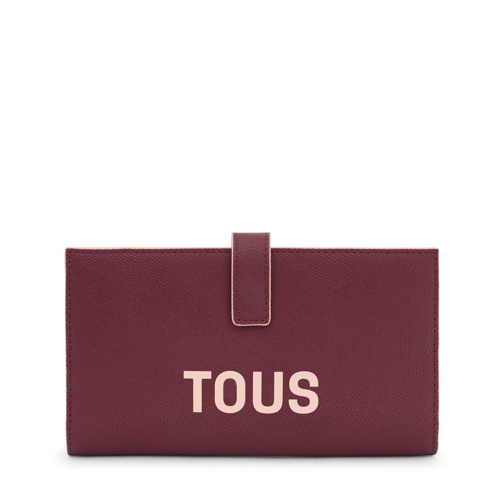 Billetera grande burdeos TOUS Halfmoon-0