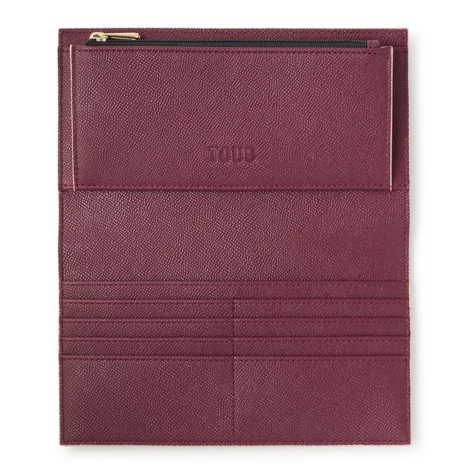 Billetera grande burdeos TOUS Halfmoon-2
