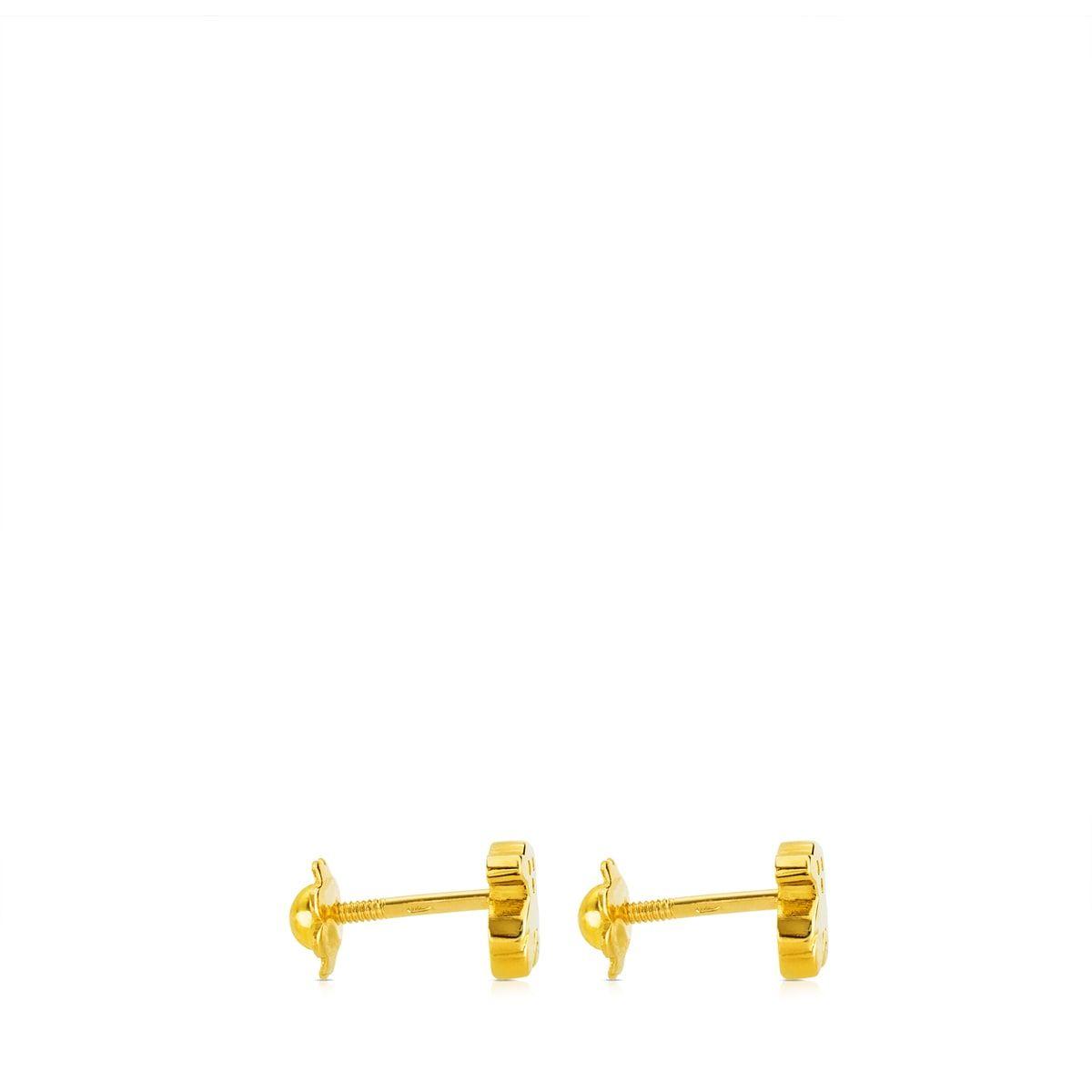 Aros Puppies de Oro Tous-3