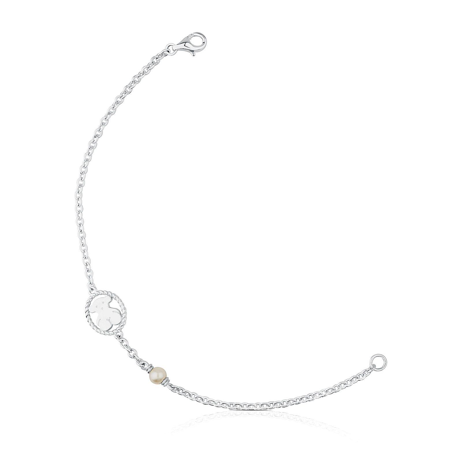 Pulsera de plata con perla cultivada Camee-0