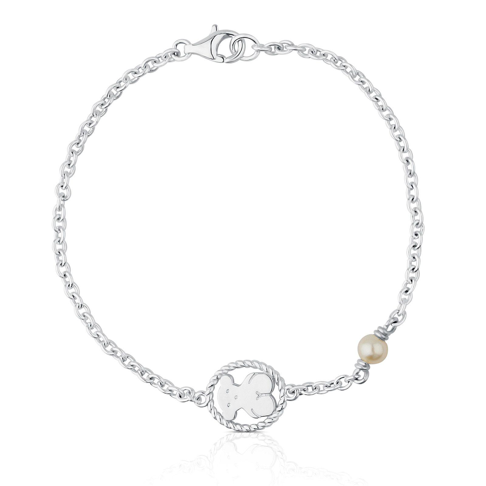 Pulsera de plata con perla cultivada Camee-1