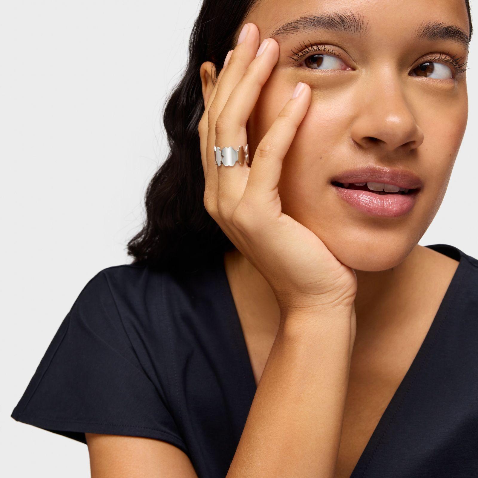 Anillo abierto de plata TOUS Sweet 40s-3