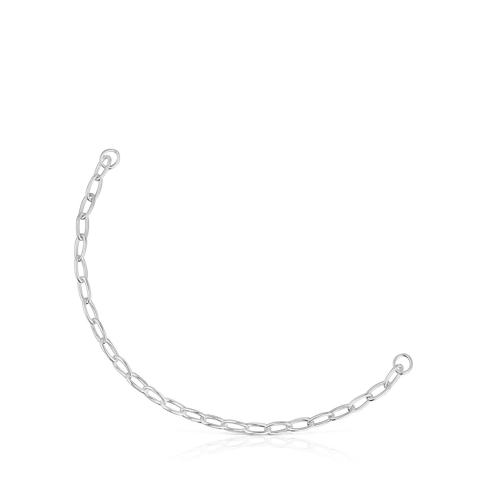 Pulsera cadena de plata Hold Oval-0