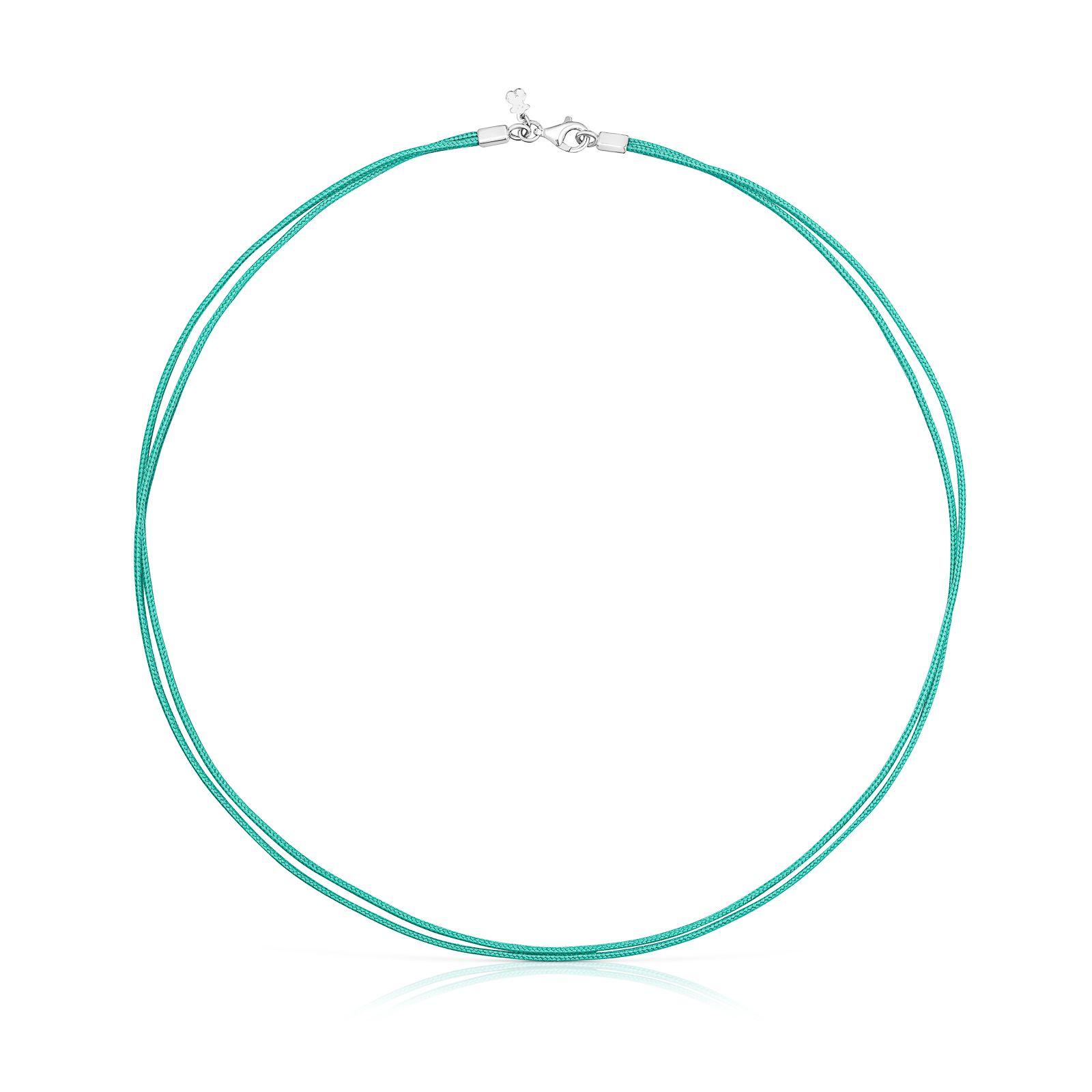 Collar de nylon turquesa Nylon Basics Tous-0