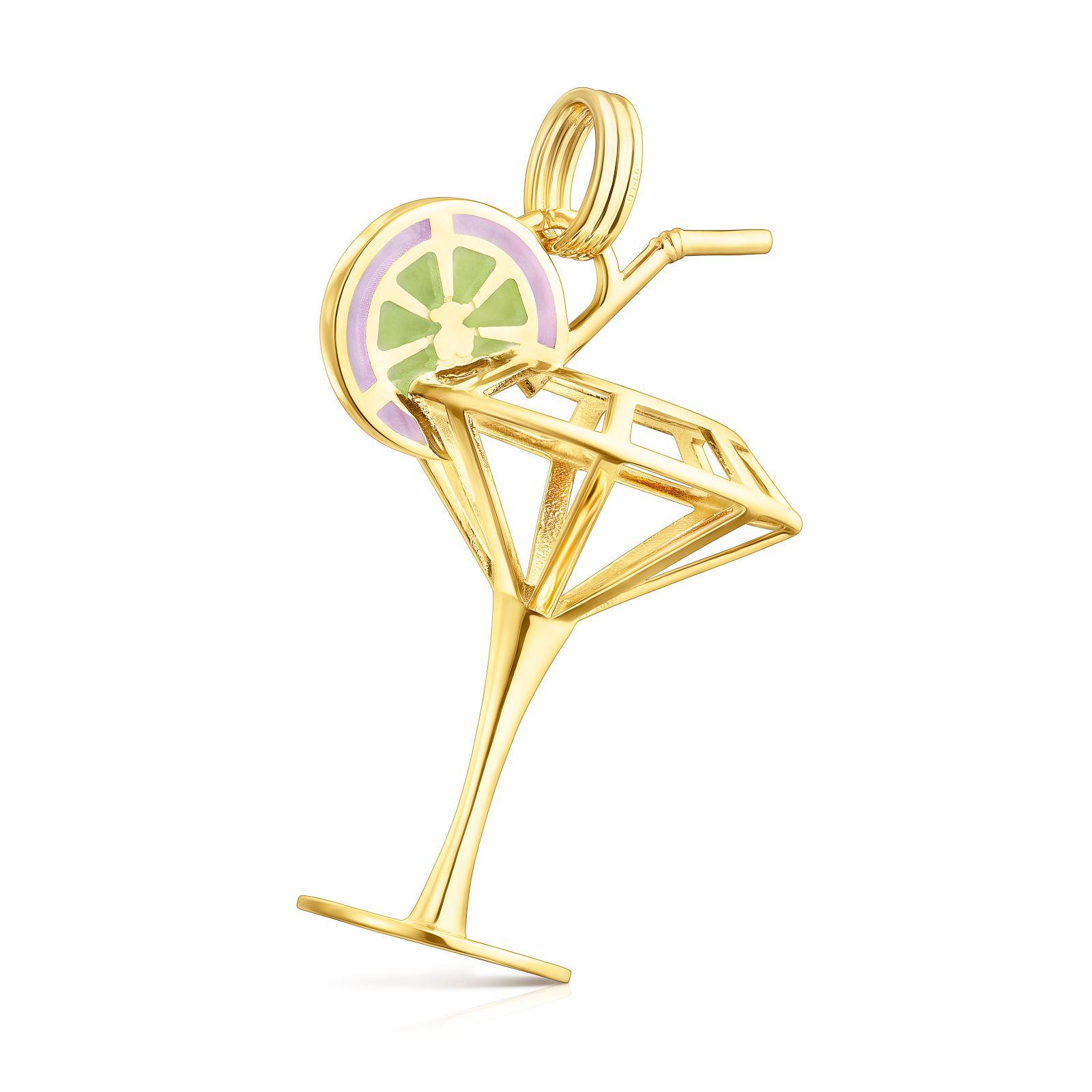 Colgante de plata vermeil 3D y esmaltado St. Tropez Cup Tous-1