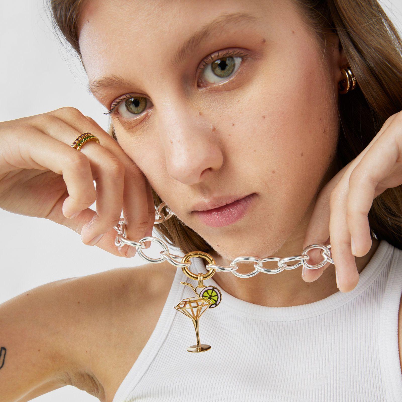 Colgante de plata vermeil 3D y esmaltado St. Tropez Cup Tous-6