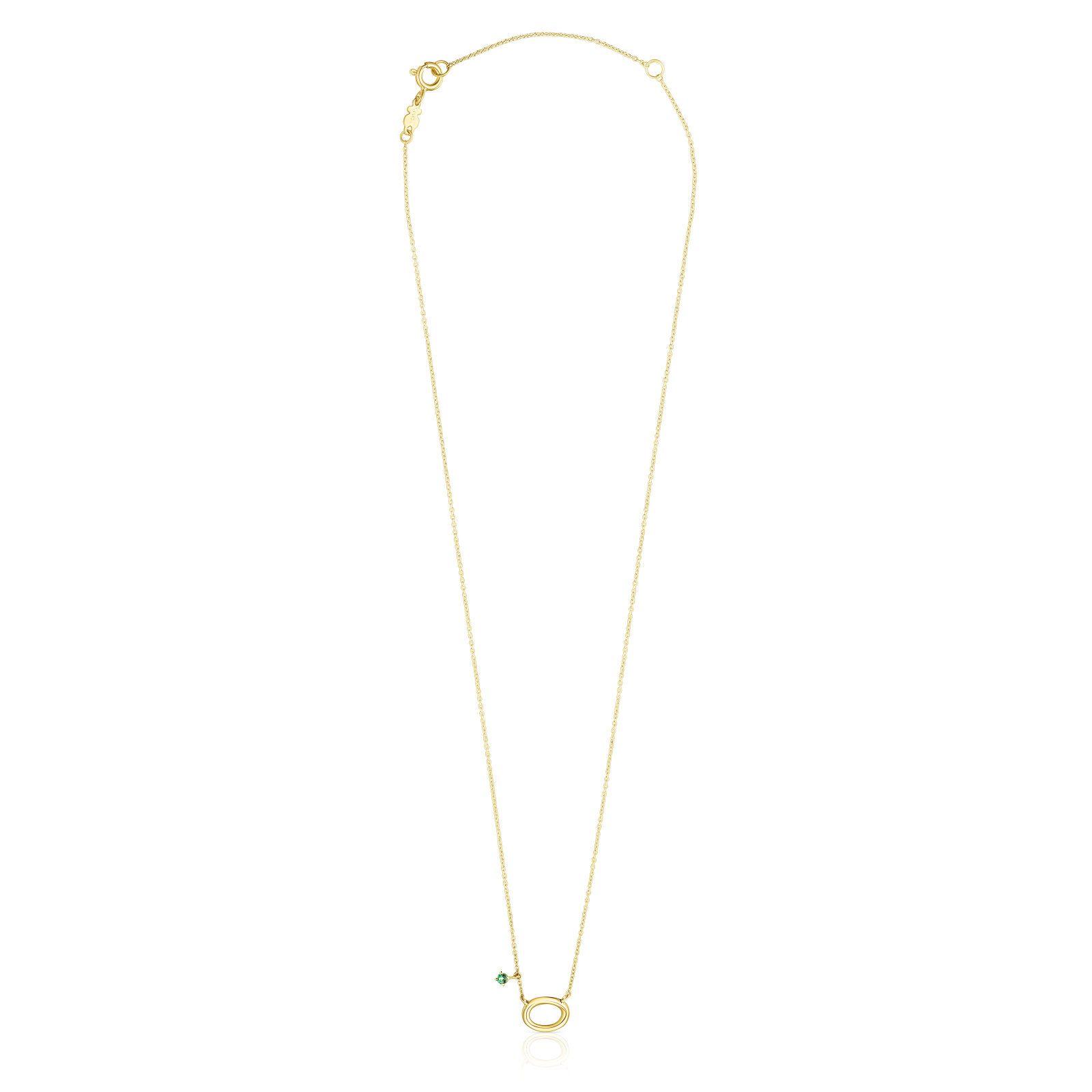 Collar de oro con gema tsavorita TOUS Hav-1