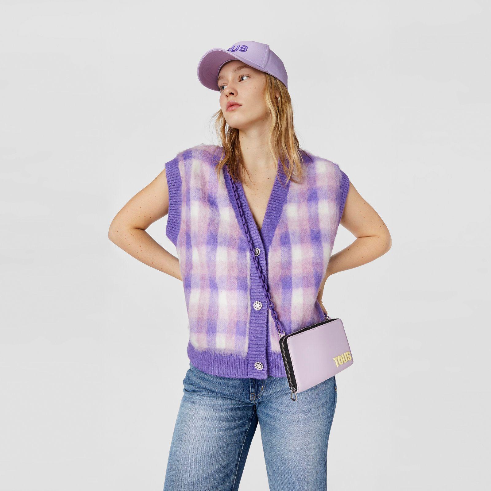 Billetera colgante con portamóvil malva TOUS Carol-2