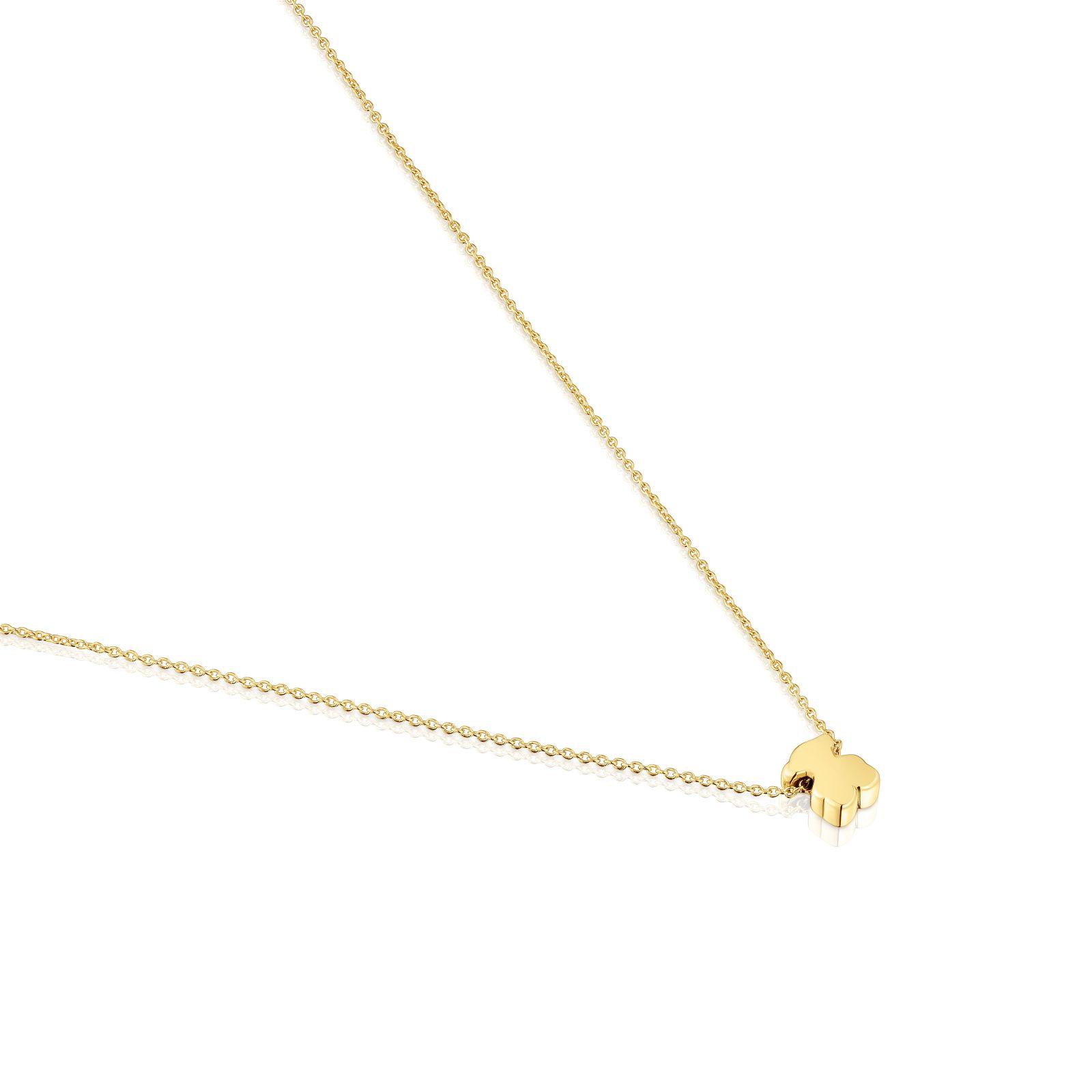 Collar corto de oro con motivo oso 6 mm Sweet Dolls-2