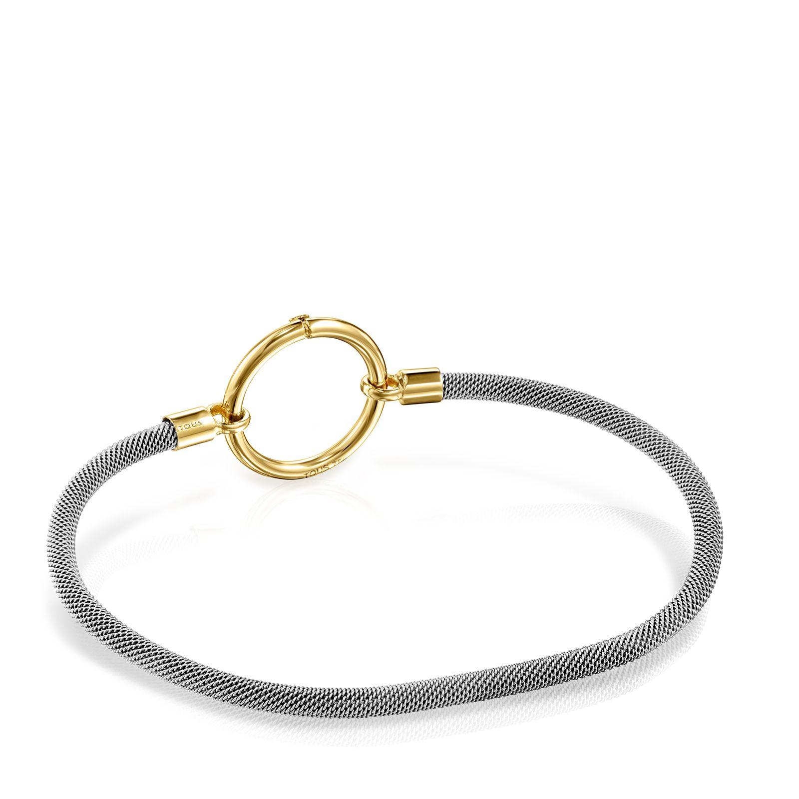 Pulsera Tous Hold de Oro y Acero-5