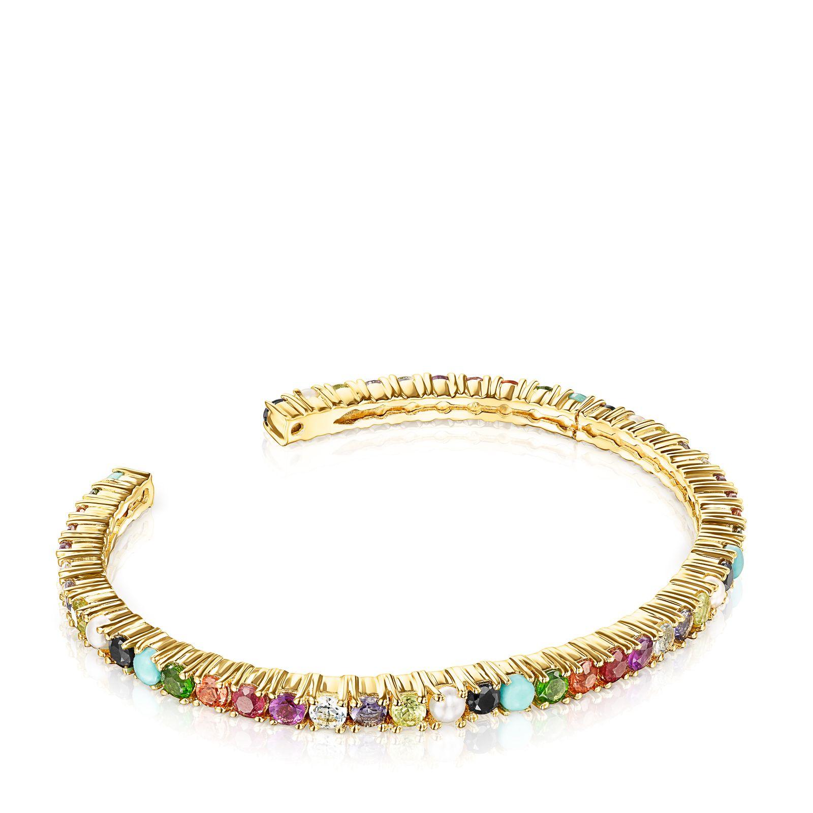 Pulsera Straight Color de plata vermeil y gemas TOUS-1