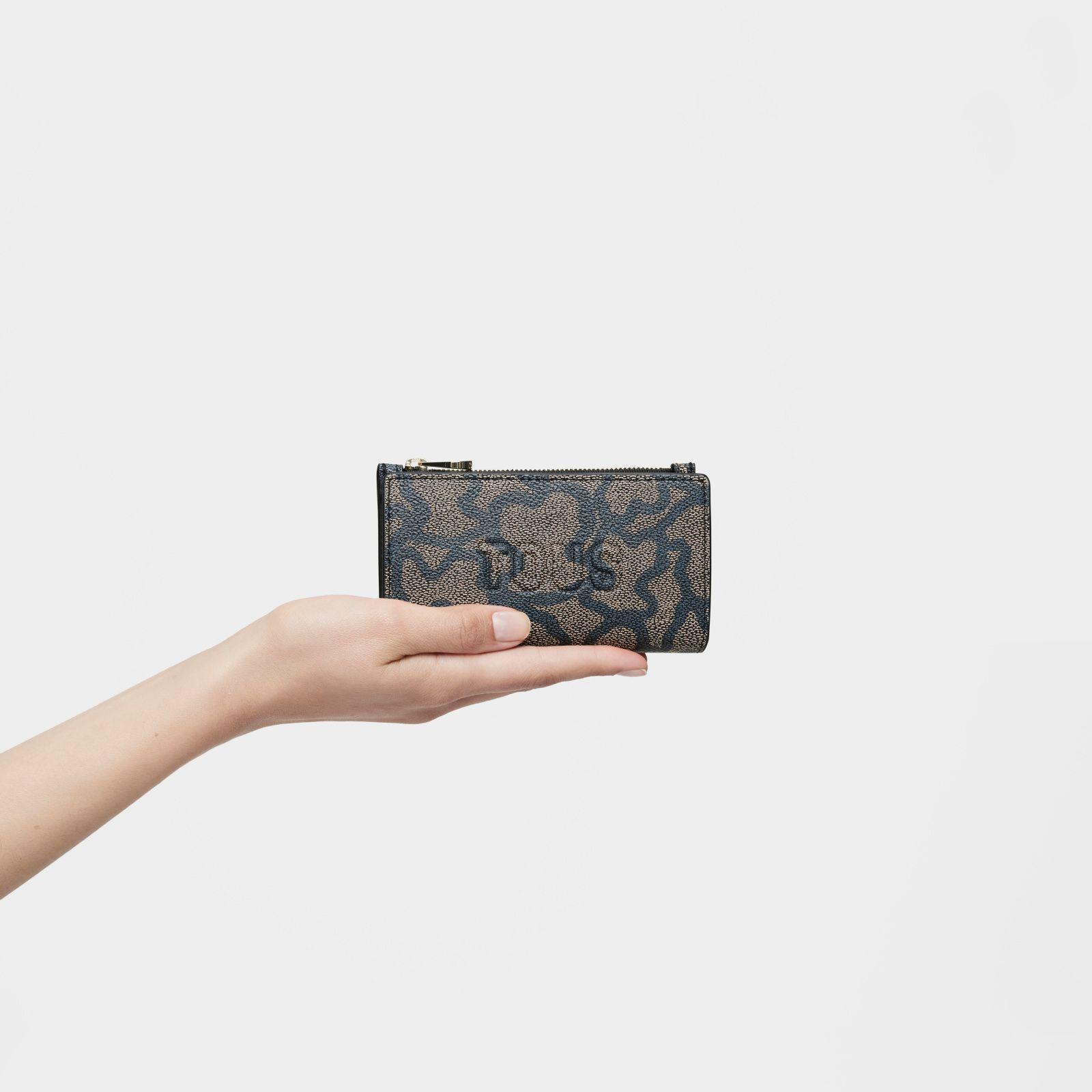 Cartera Flat negra Kaos Icon-4