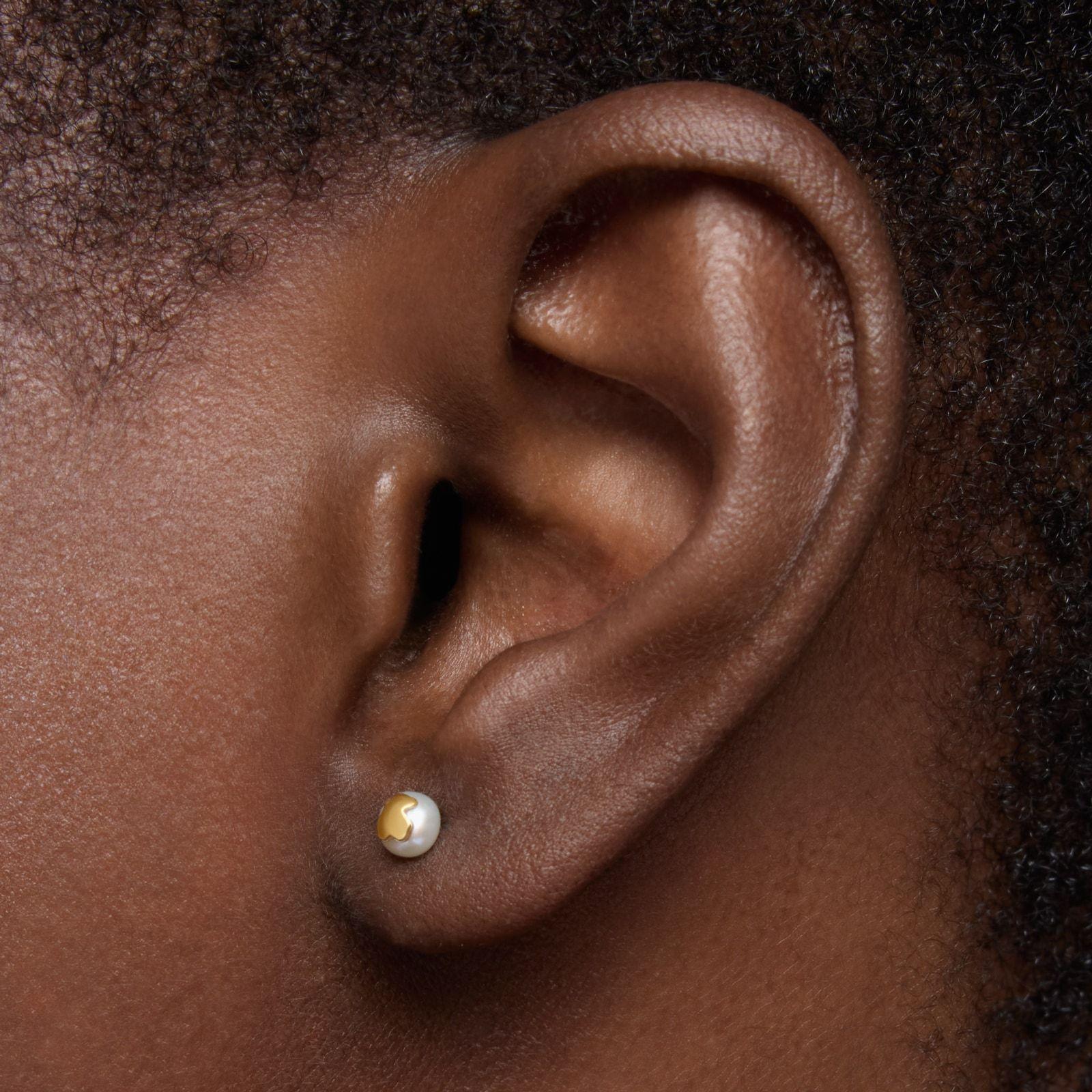 Pendientes de oro y perlas cultivadas Basics-5