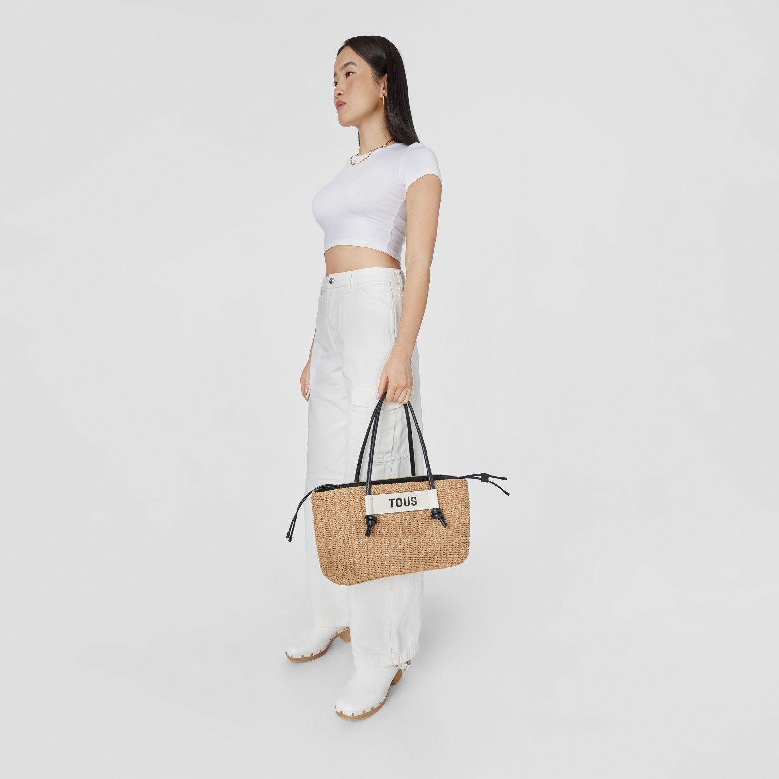 Capazo grande negro Scoubidou Tous-4