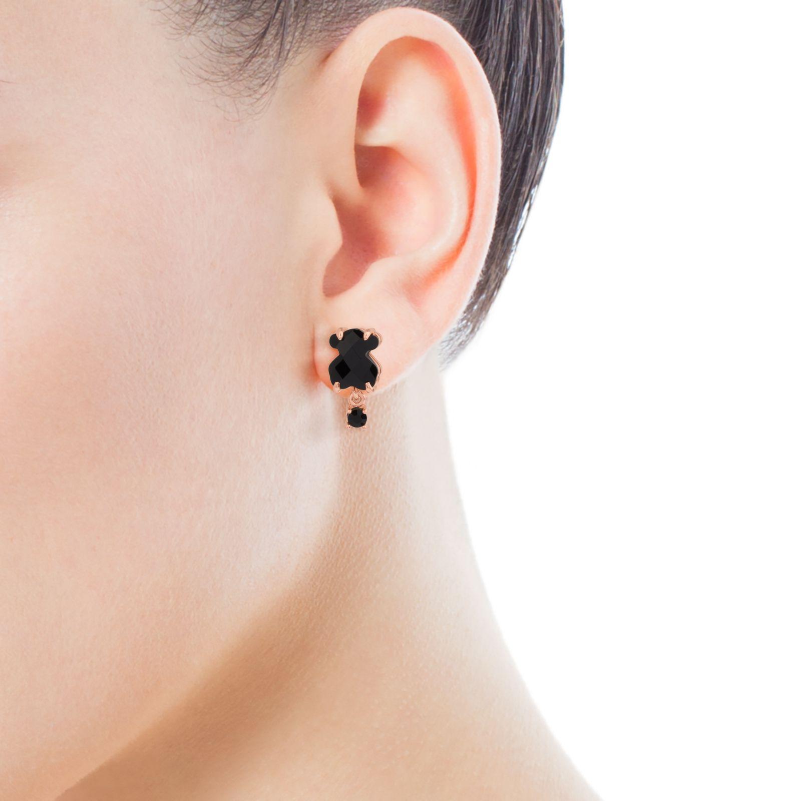 Pendientes Tous Erma de Plata Vermeil rosa-3