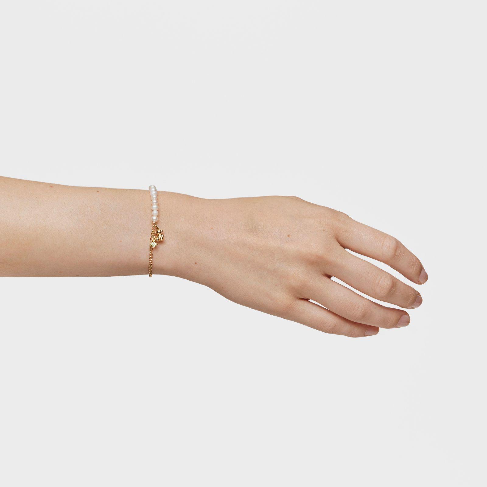 Pulsera cadena con baño de oro sobre plata Bold Bear-3