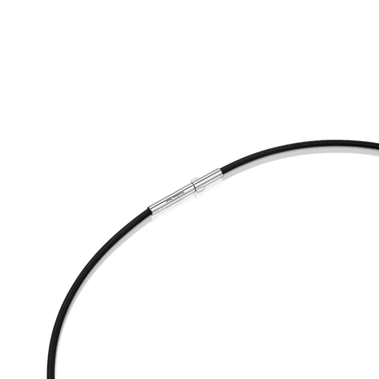 Collar de acero IP negro 2 mm Mesh Tube-2