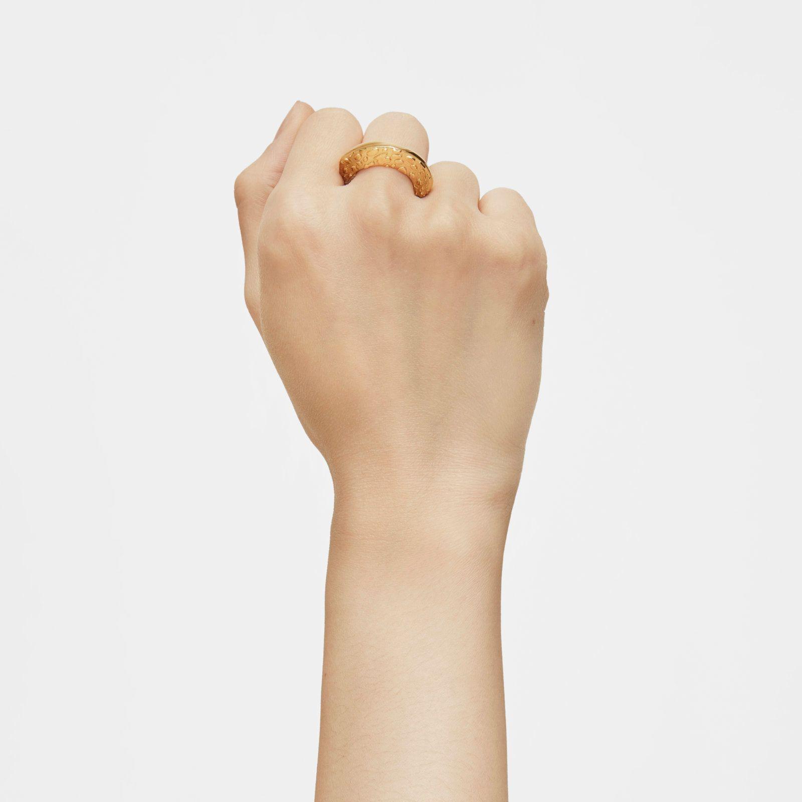 Anillo con baño de oro 18 kt sobre plata Dybe Tous-5