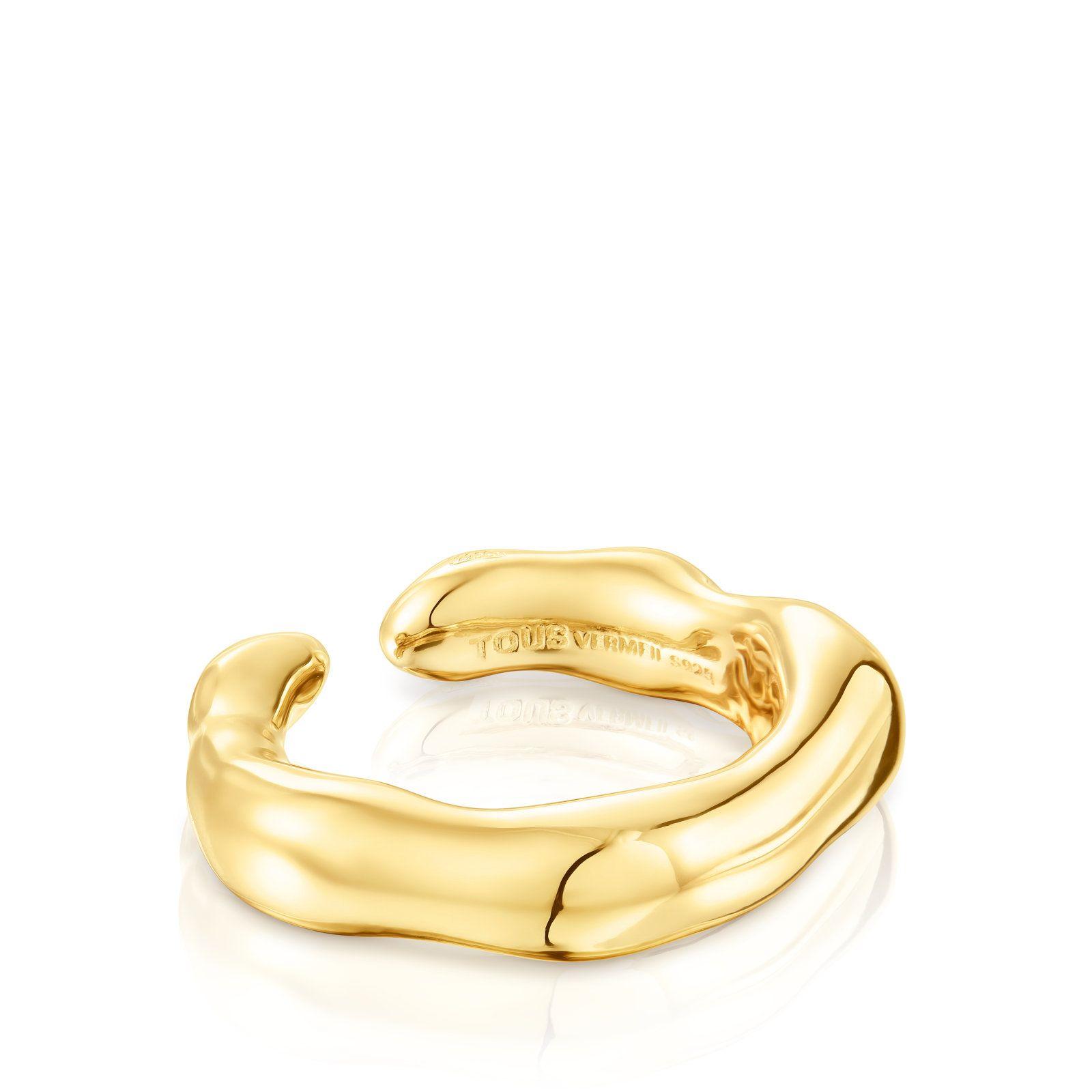 Anillo abierto de plata vermeil Tabit Tous-1