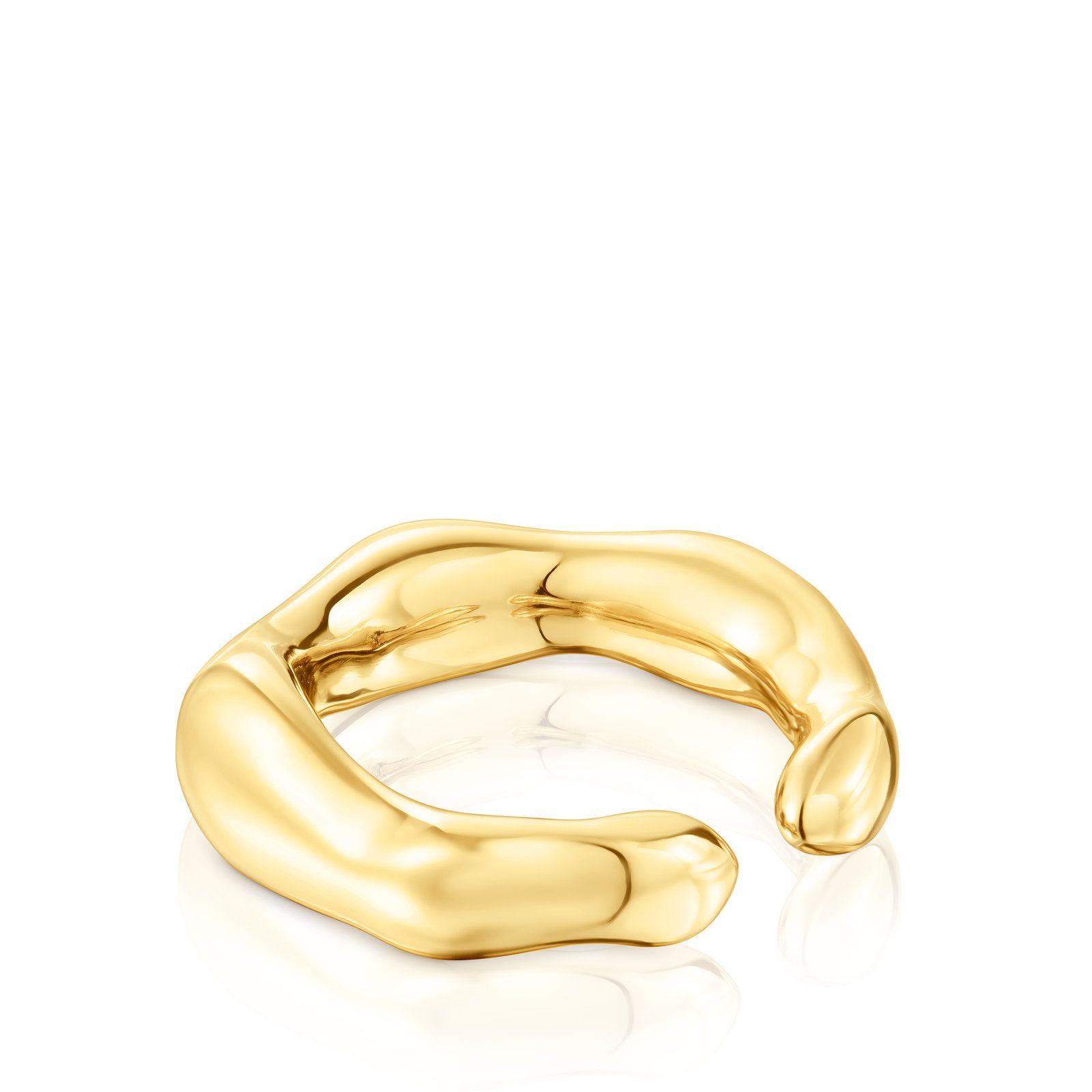 Anillo abierto de plata vermeil Tabit Tous-2