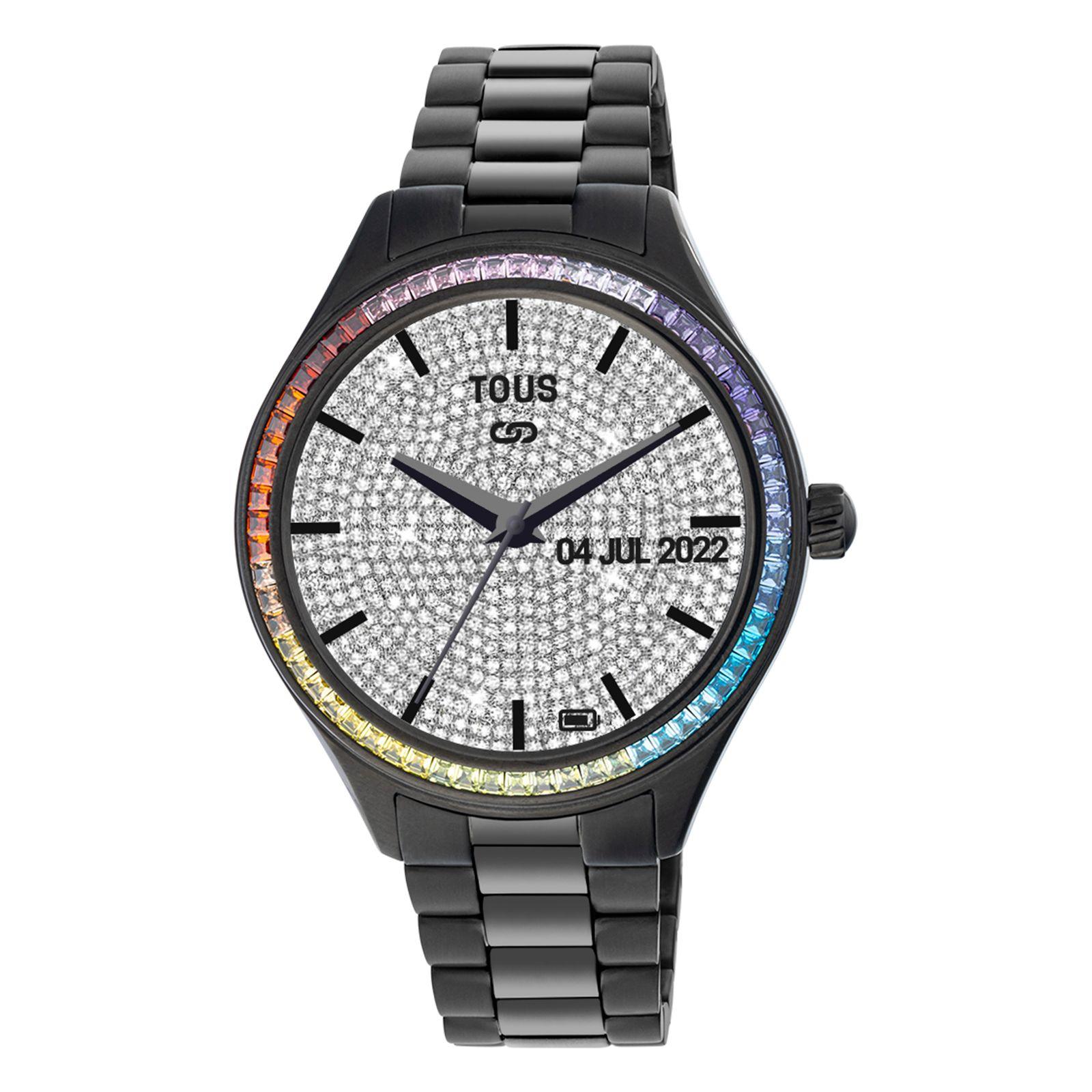 Reloj de acero IP rainbow T-Shine Connect Tous-0