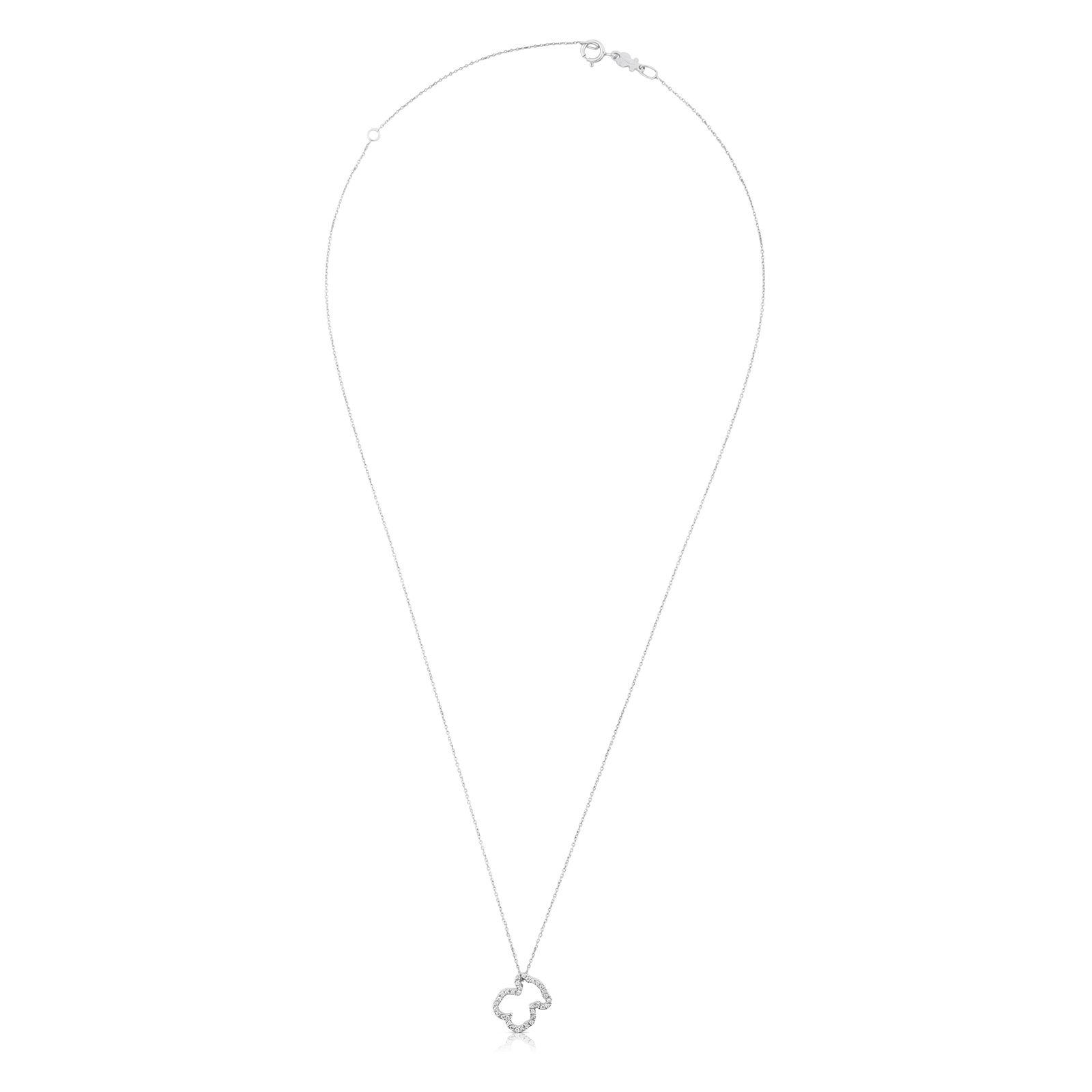 Collar Tous Icon Gems de Oro blanco con Diamantes-1