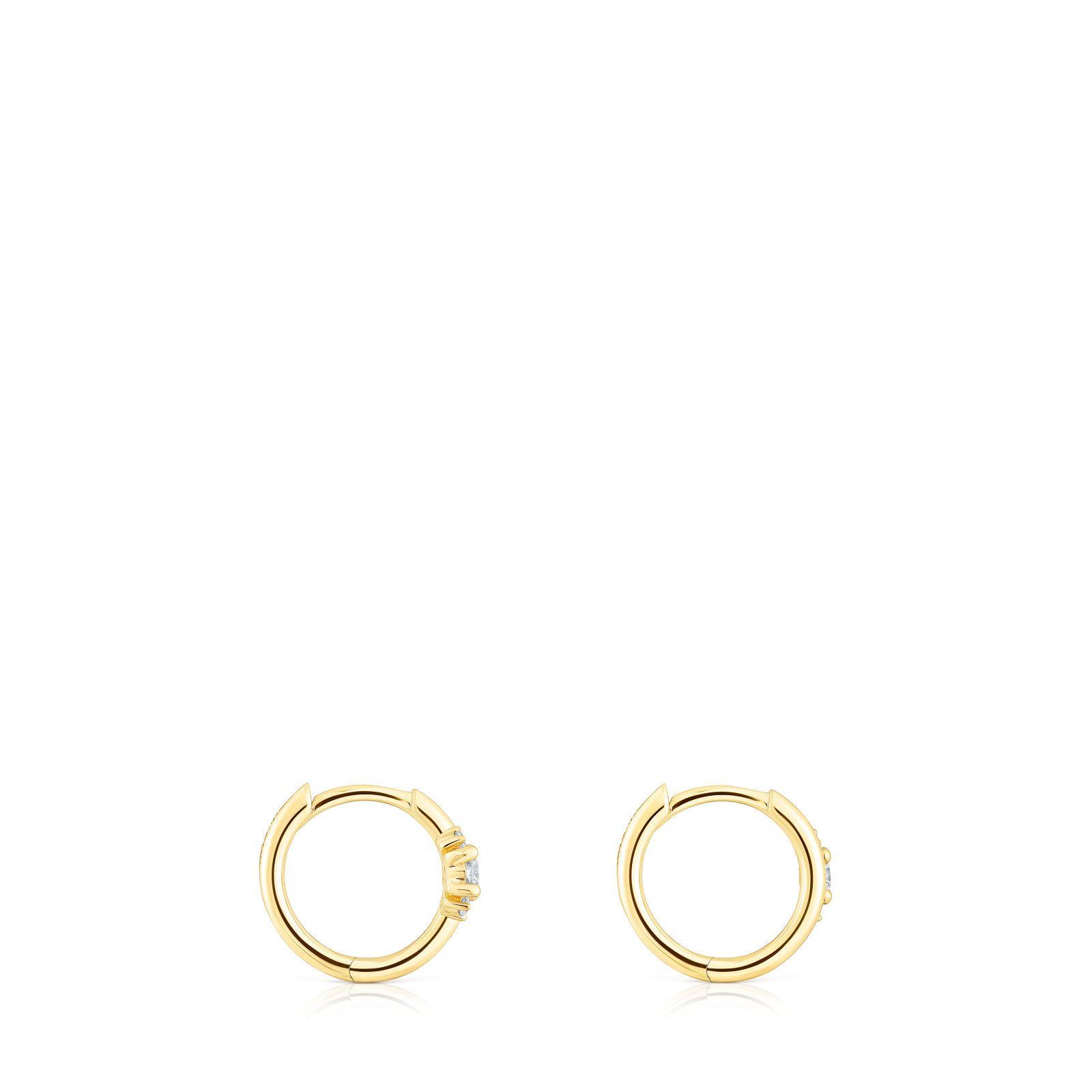 Aros aro de oro y diamantes Les Classiques-1