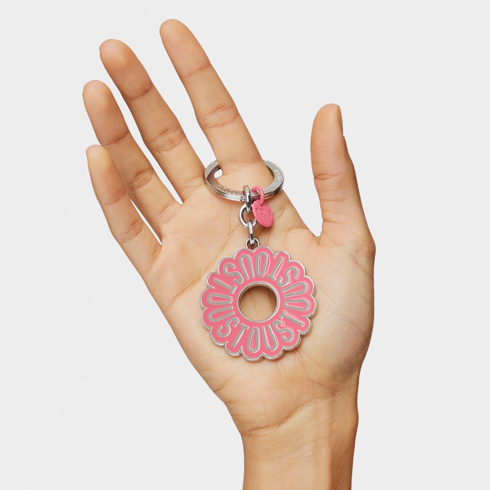 Llavero rosa TOUS Circle Logo-2